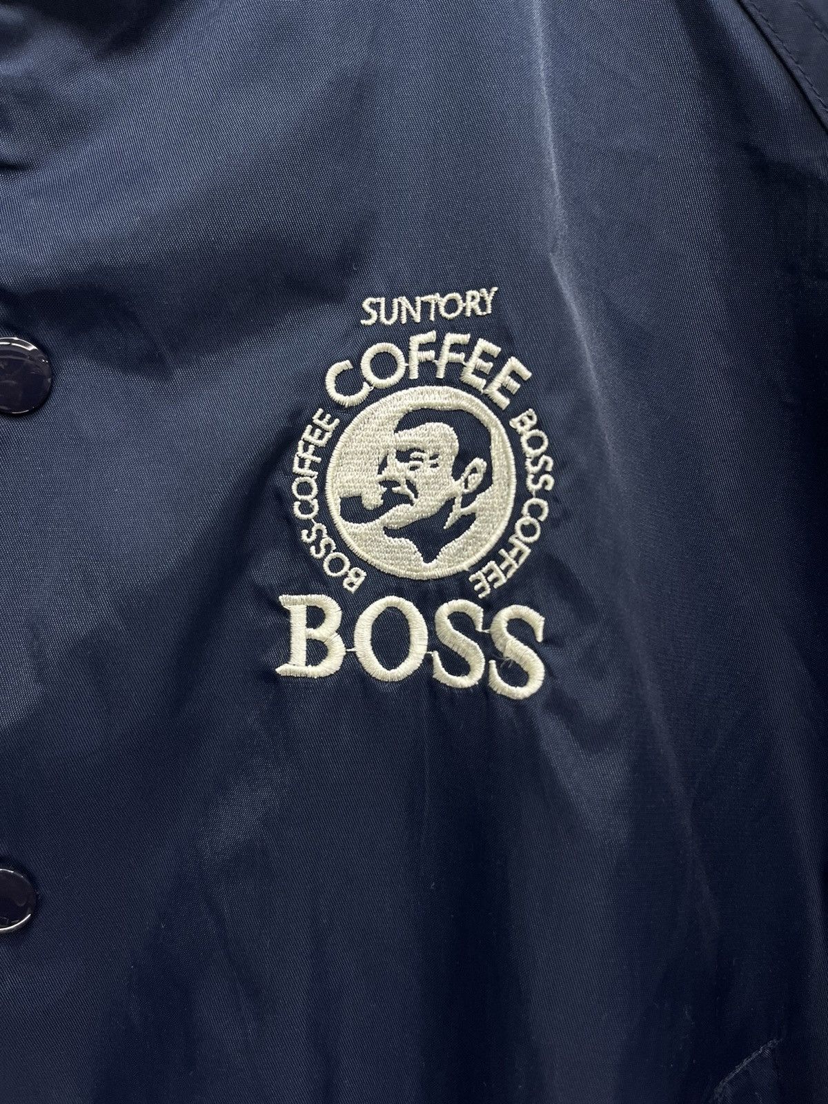 Mr. Gentleman 🔥SUNTORY COFFEE BOSS Nylon Windbreaker Bomber Style Jacket Size US S / EU 44-46 / 1 - 2 Thumbnail