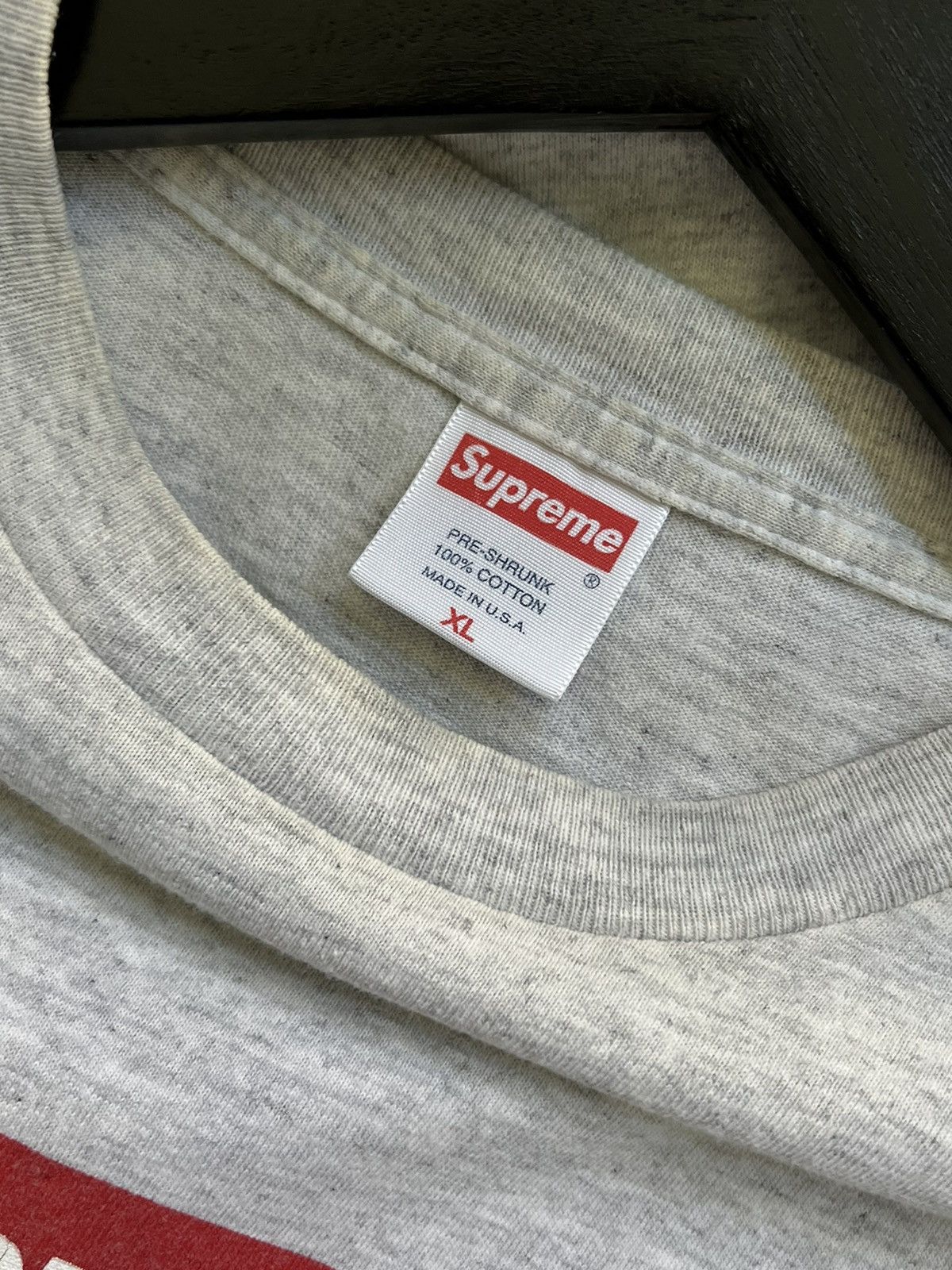 Supreme 2003 Ash Gray Box Logo Tee Size US XL / EU 56 / 4 - 4 Thumbnail