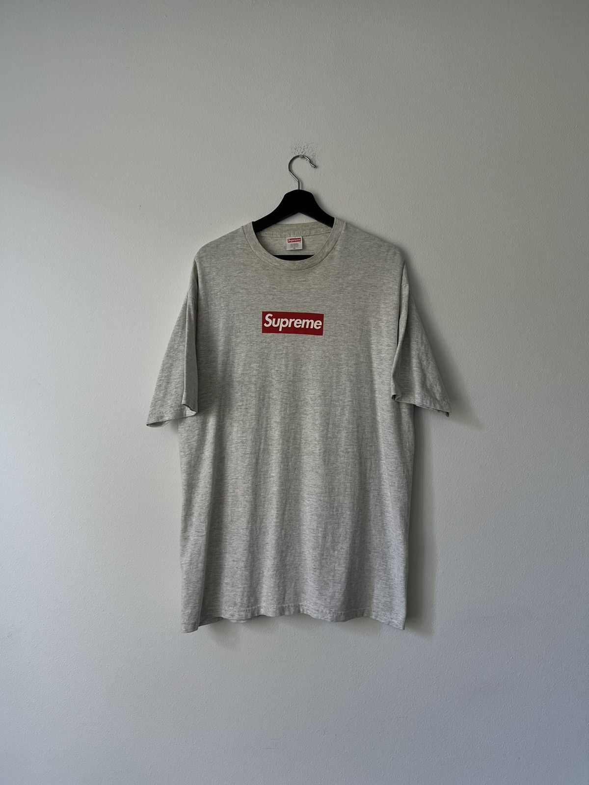 Supreme Grey Box Logo T Shirt | Grailed