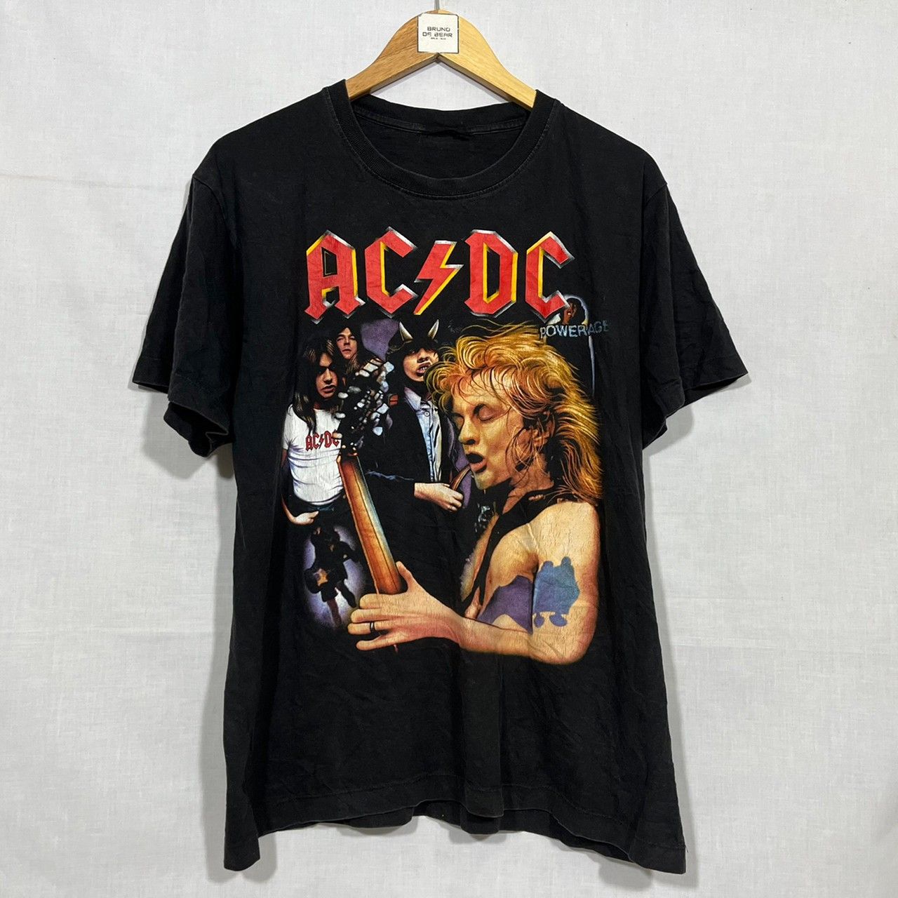 Ac/Dc × Band Tees × Vintage Vintage ACDC Powerage shirt Band Rock Tee ...