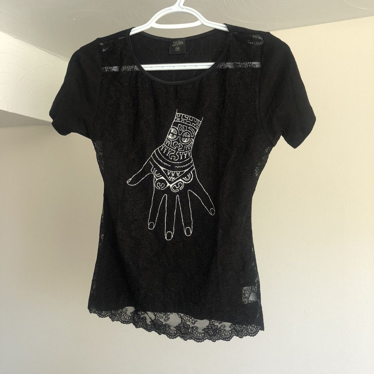 Jean Paul Gaultier Archive Lace Hand Embroidered Shirt - www 