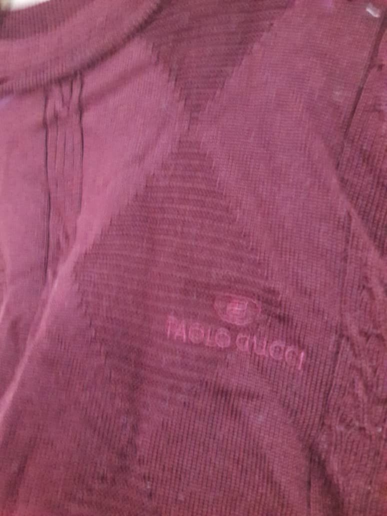 Designer × Paolo Gucci × Vintage Vintage Paolo Gucci knitwear Size US L / EU 52-54 / 3 - 4 Thumbnail