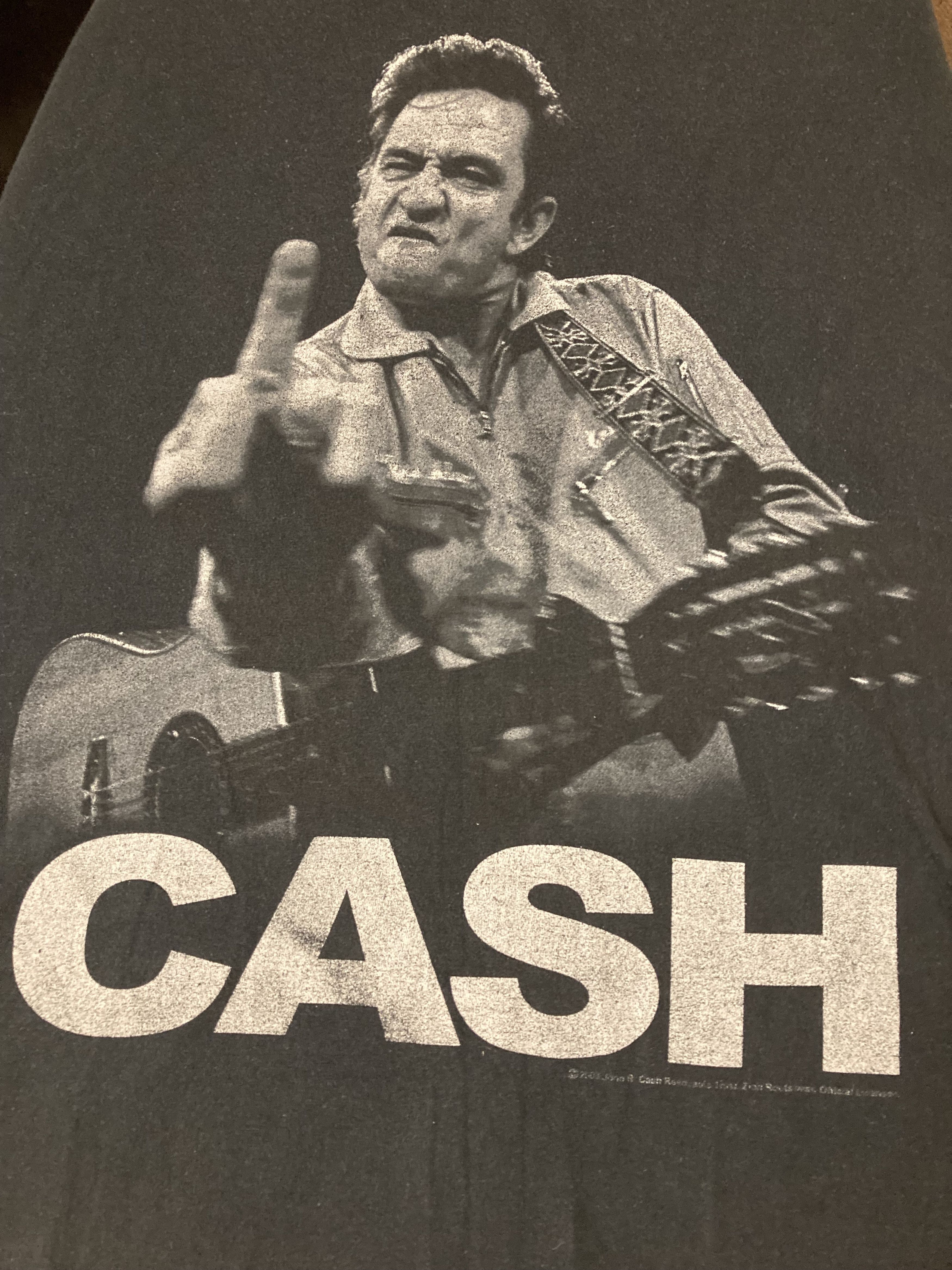 Band Tees × Vintage Vintage Johnny Cash Tees faded colour.Y2K Size US M / EU 48-50 / 2 - 3 Thumbnail