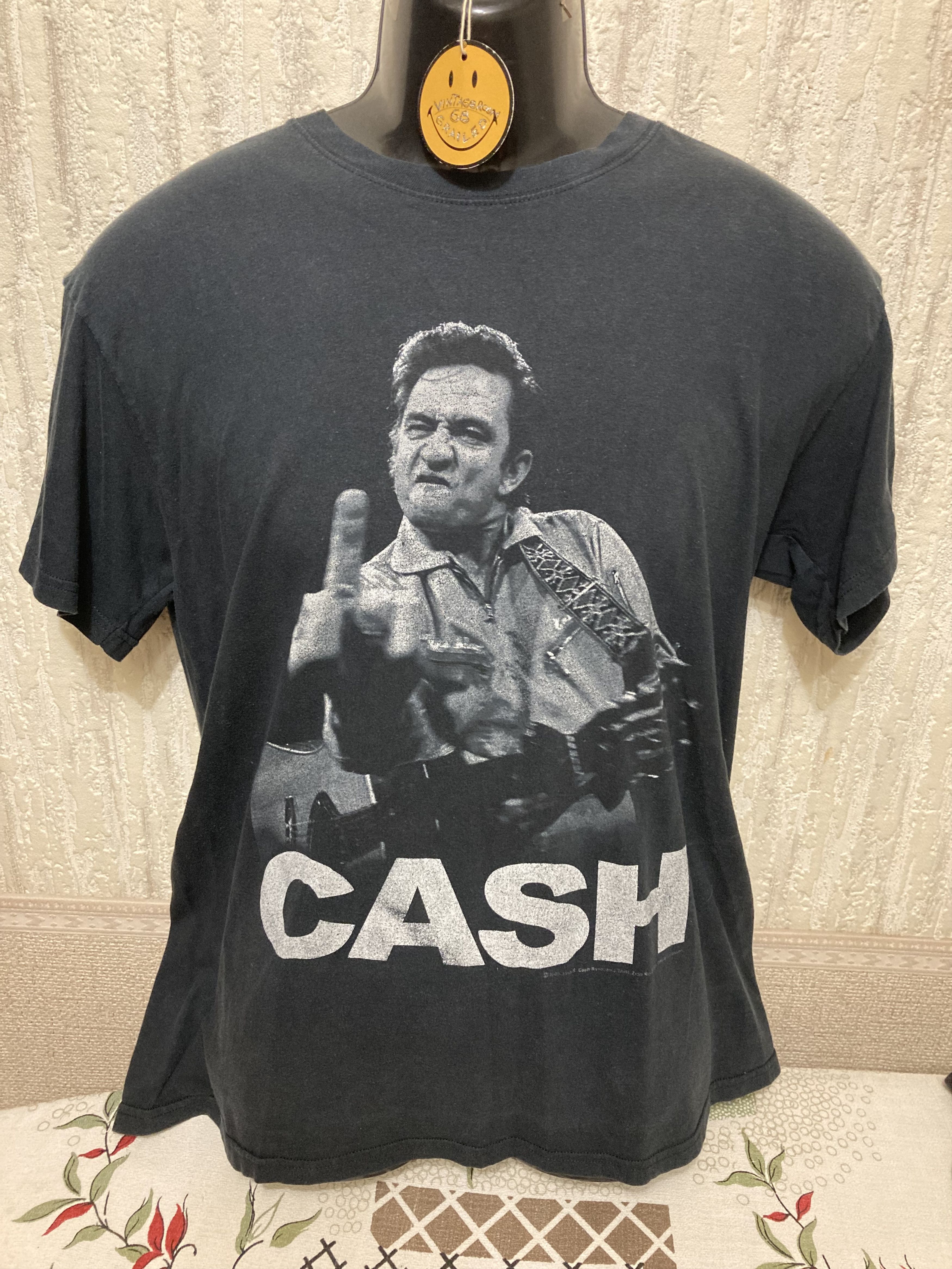 Band Tees × Vintage Vintage Johnny Cash Tees faded colour.Y2K Size US M / EU 48-50 / 2 - 1 Thumbnail