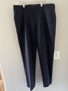 READ Louis Vuitton Uniforms 100% Wool Mens 44 29x28 Slim Navy Blue Dress  Pants