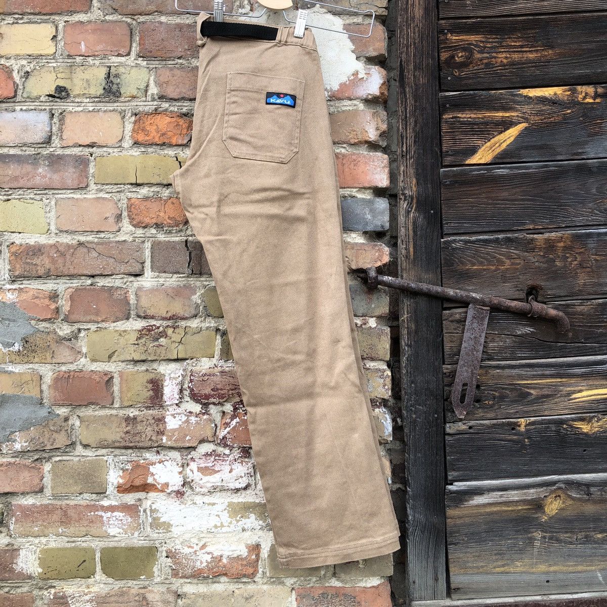 Vintage KAVU Pants Hiking Outdoor Trekking S Usa Logo Belt Grailed