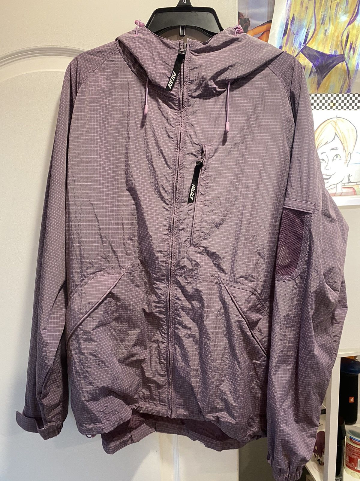 Palace PALACE CRIPSTOP GRID JACKET PURPLE | Grailed