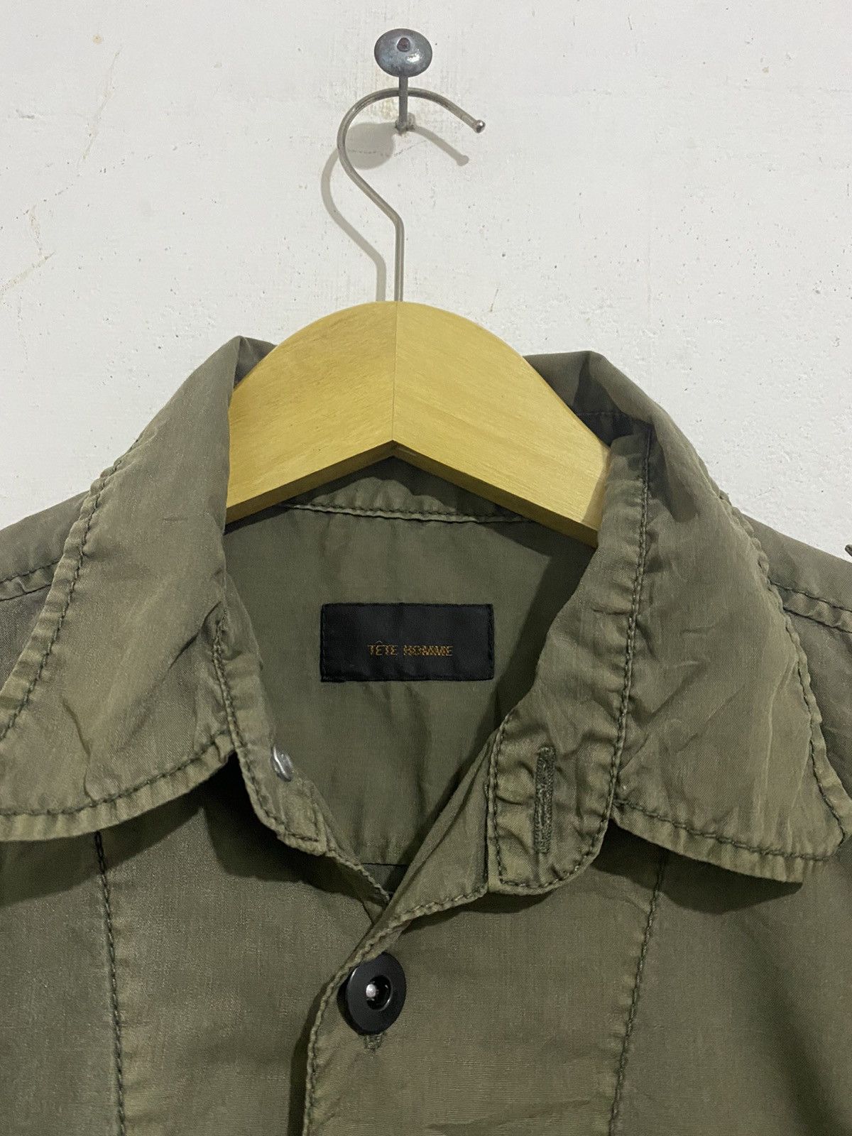 If Six Was Nine 💸BINDINGOFFER💸Tete Homme Army Shirt By Issey Miyake Size US S / EU 44-46 / 1 - 5 Thumbnail