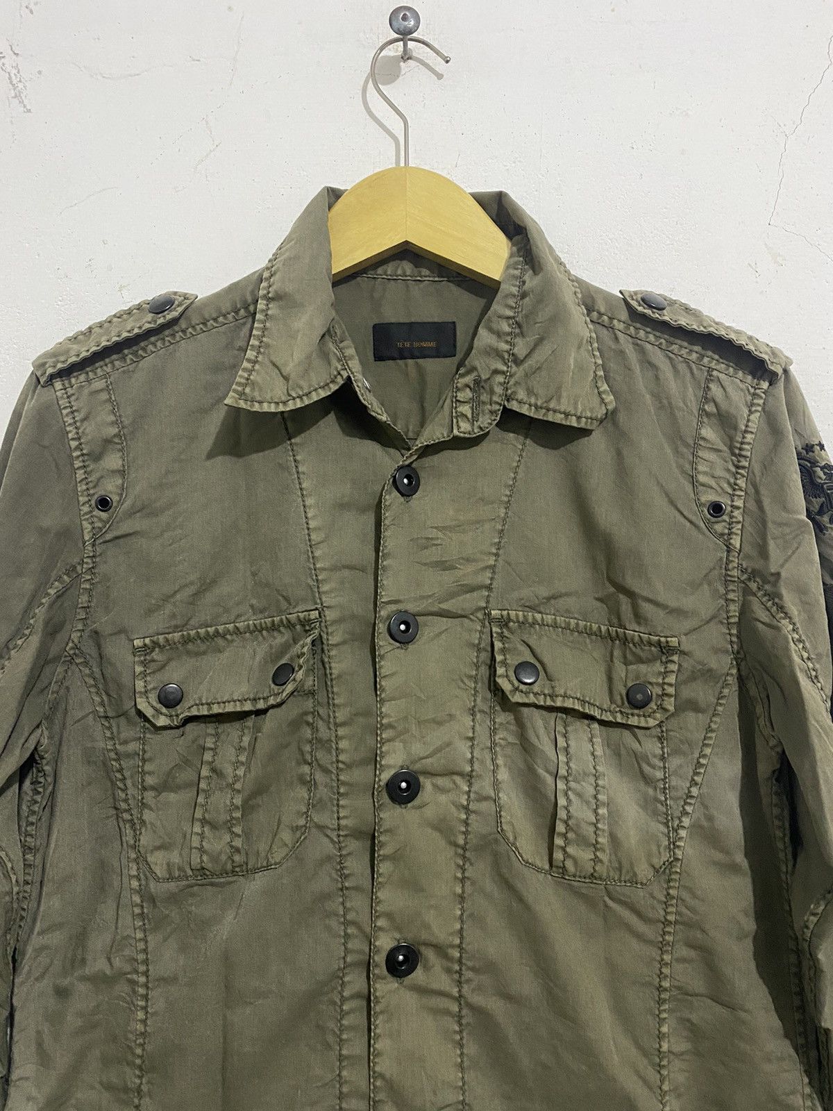 If Six Was Nine 💸BINDINGOFFER💸Tete Homme Army Shirt By Issey Miyake Size US S / EU 44-46 / 1 - 3 Thumbnail