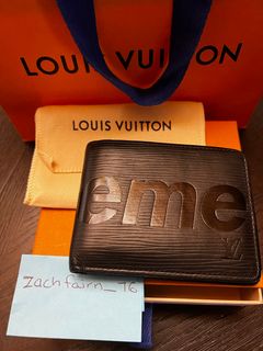 Louis Vuitton Supreme Wallet - 2 For Sale on 1stDibs  louis vuitton  supreme wallet black, supreme wallet lv, louis vuitton x supreme wallet