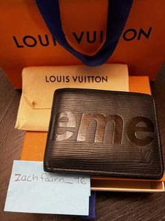 Louis Vuitton N63263 men slender damier wallet sizes in photos by