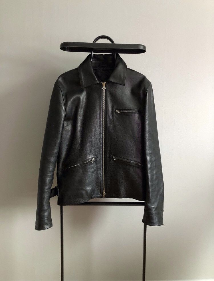 Acne studios august leather fashion jacket