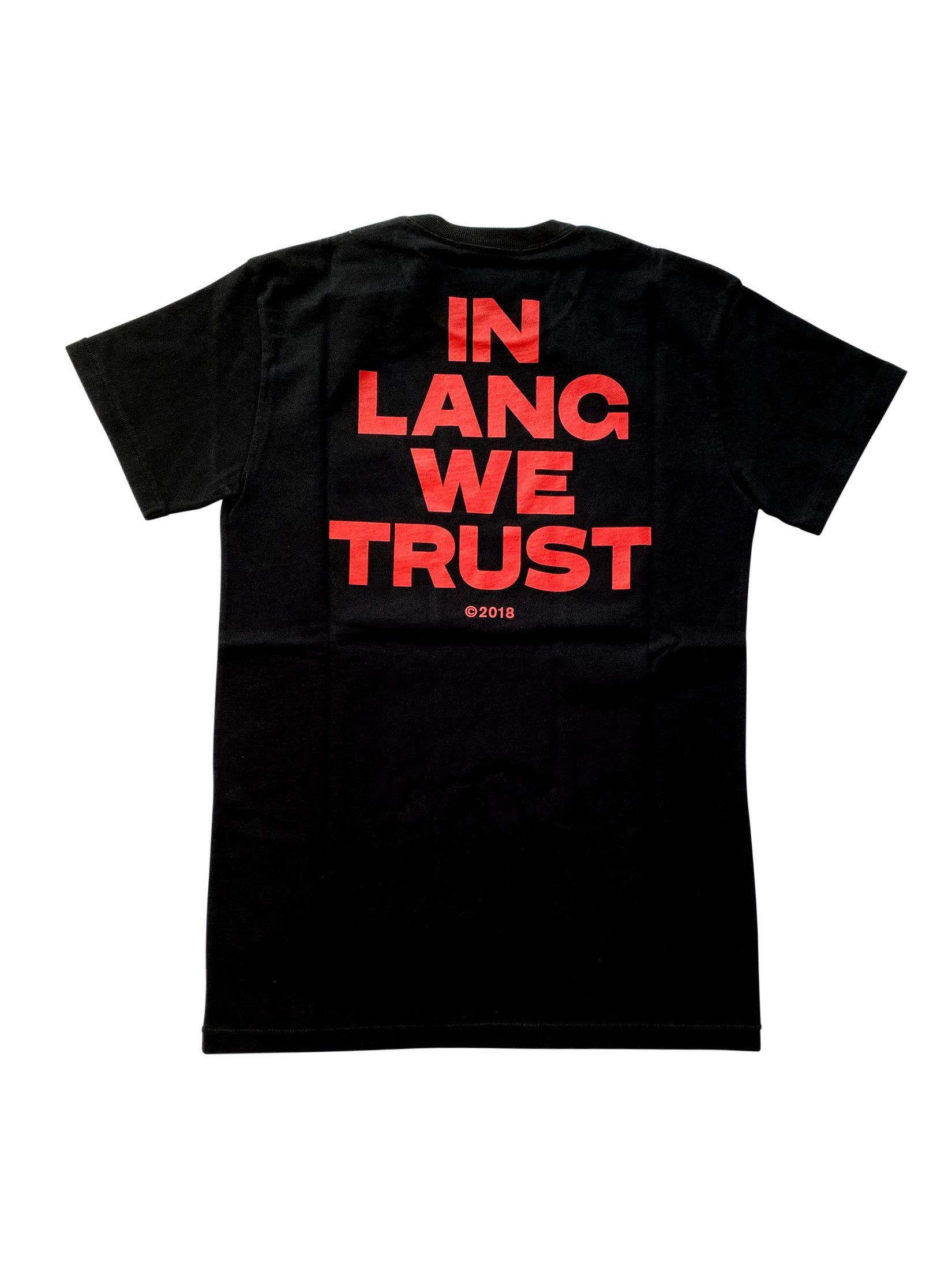 Helmut Lang ⚡️QUICK SALE⚡️ Helmut Lang In Lang We Trust Black Tshirt Size US M / EU 48-50 / 2 - 1 Thumbnail