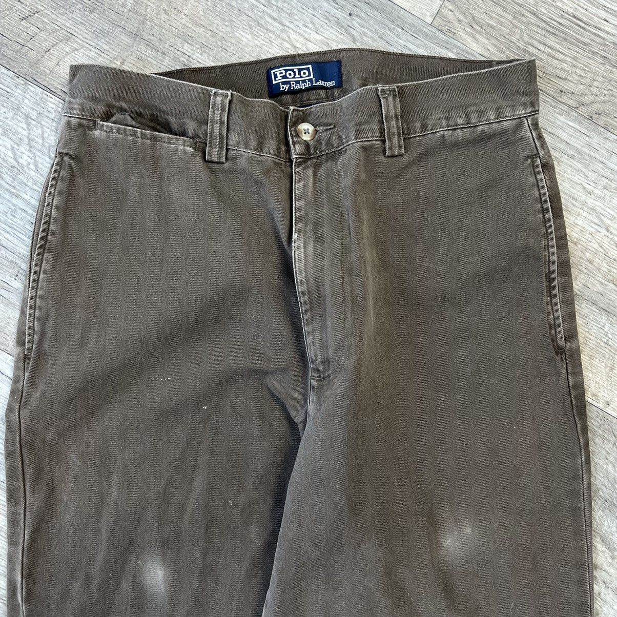 Polo Ralph Lauren vintage polo ralph lauren dark brown faded chino pant Size US 30 / EU 46 - 3 Thumbnail