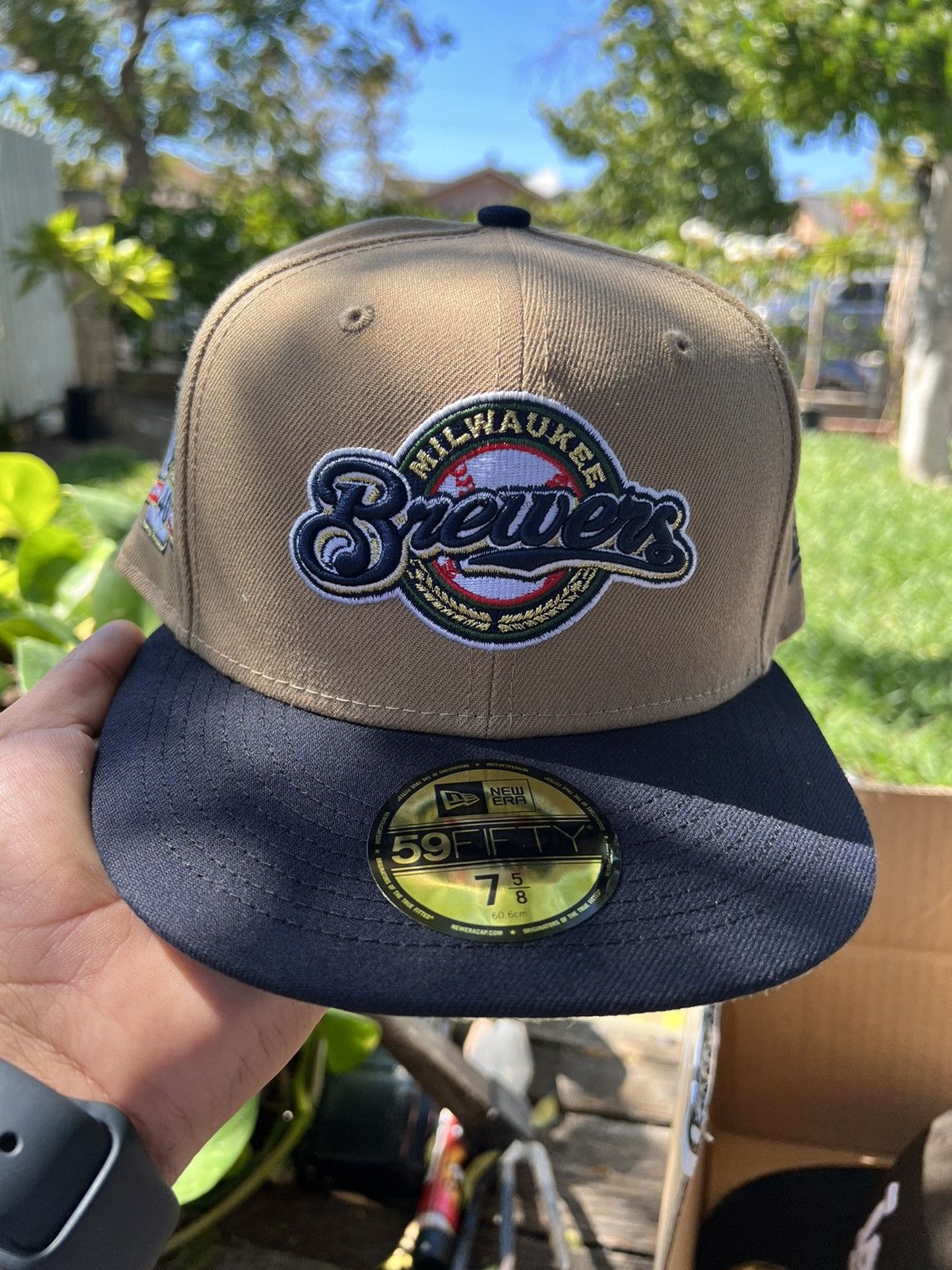 Sneakertown Milwaukee buy Brewers 7 5/8 New Era Fitted