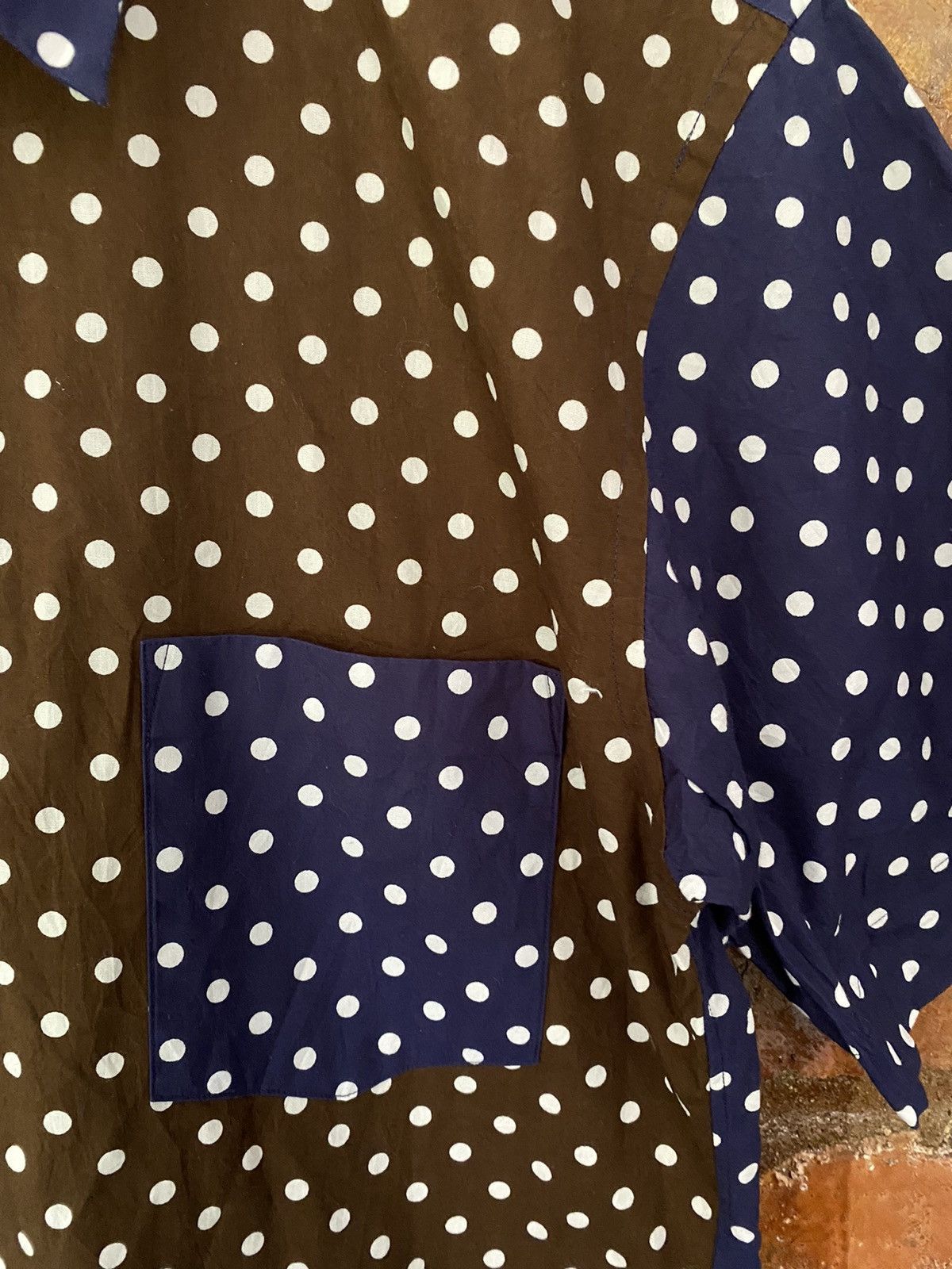 Comme des Garcons Homme SS15 Block Polka dot button up Size US M / EU 48-50 / 2 - 6 Thumbnail