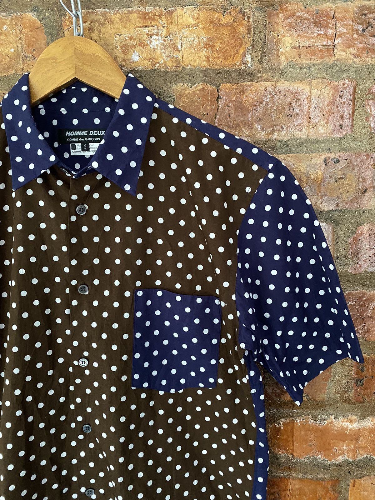 Comme des Garcons Homme SS15 Block Polka dot button up Size US M / EU 48-50 / 2 - 4 Thumbnail