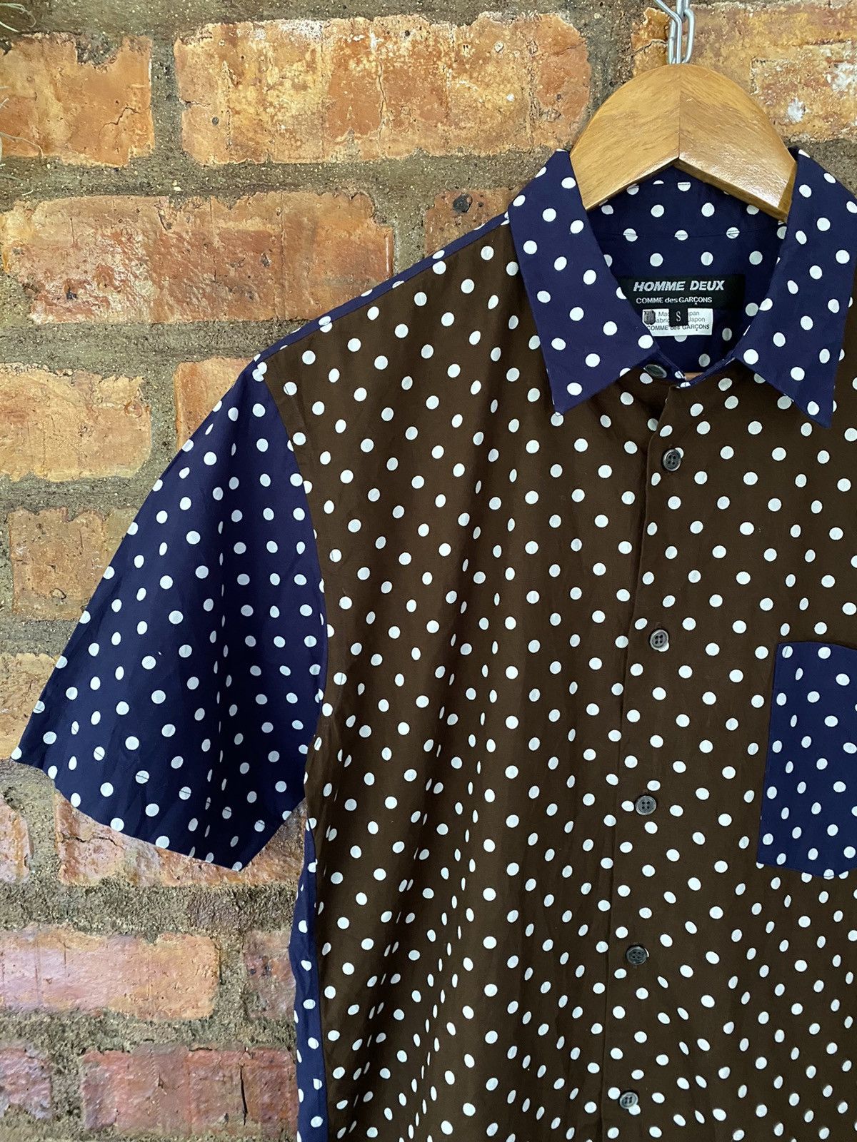 Comme des Garcons Homme SS15 Block Polka dot button up Size US M / EU 48-50 / 2 - 5 Thumbnail