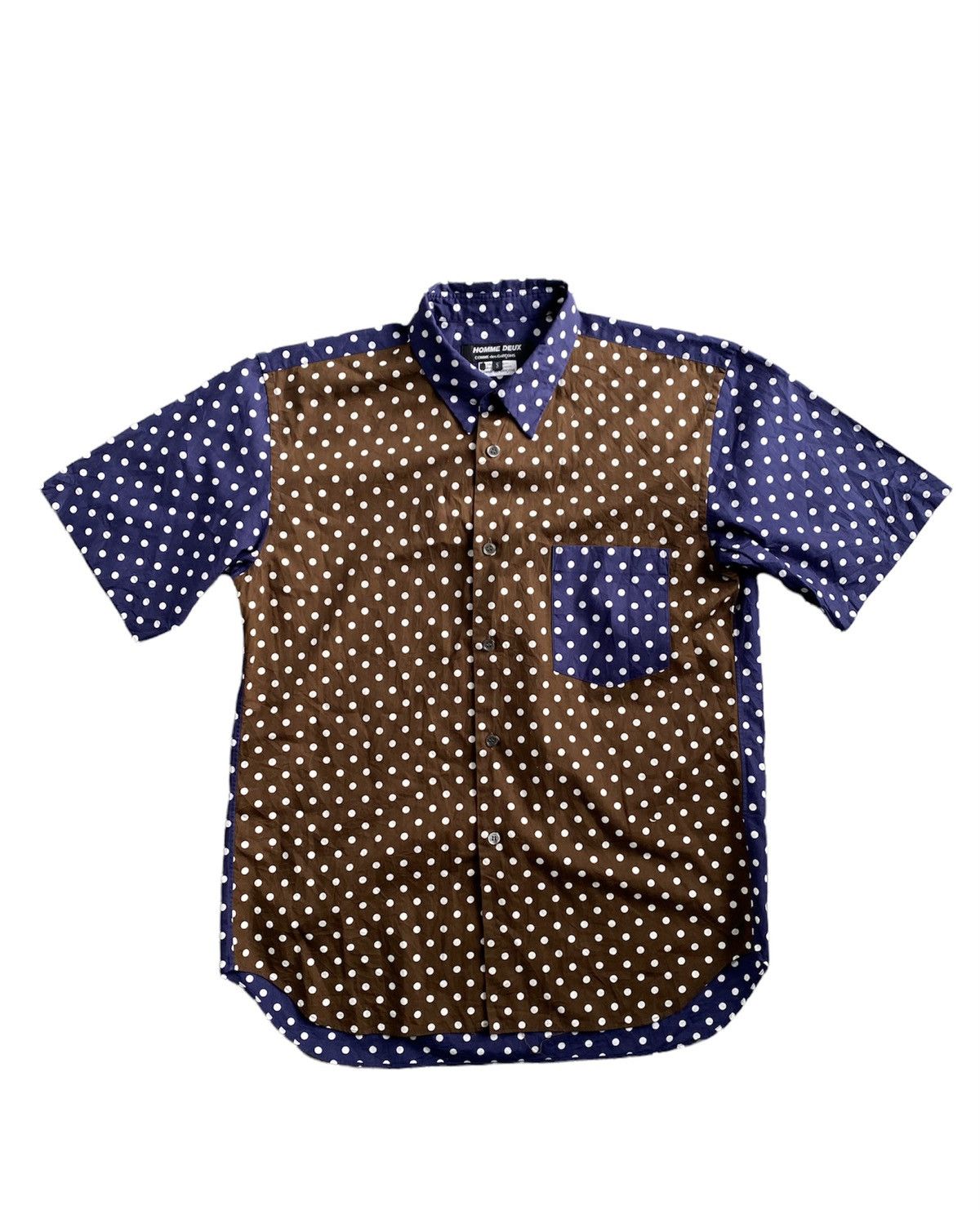 Comme des Garcons Homme SS15 Block Polka dot button up Size US M / EU 48-50 / 2 - 1 Thumbnail