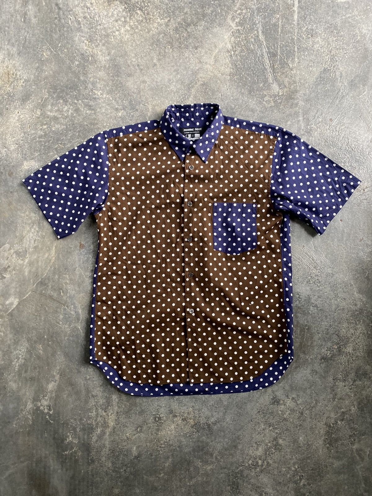 Comme des Garcons Homme SS15 Block Polka dot button up Size US M / EU 48-50 / 2 - 2 Thumbnail