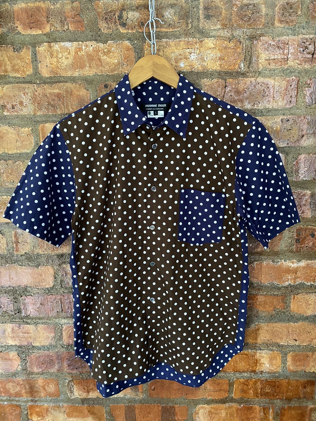 Comme des Garcons Homme SS15 Block Polka dot button up Size US M / EU 48-50 / 2 - 3 Thumbnail