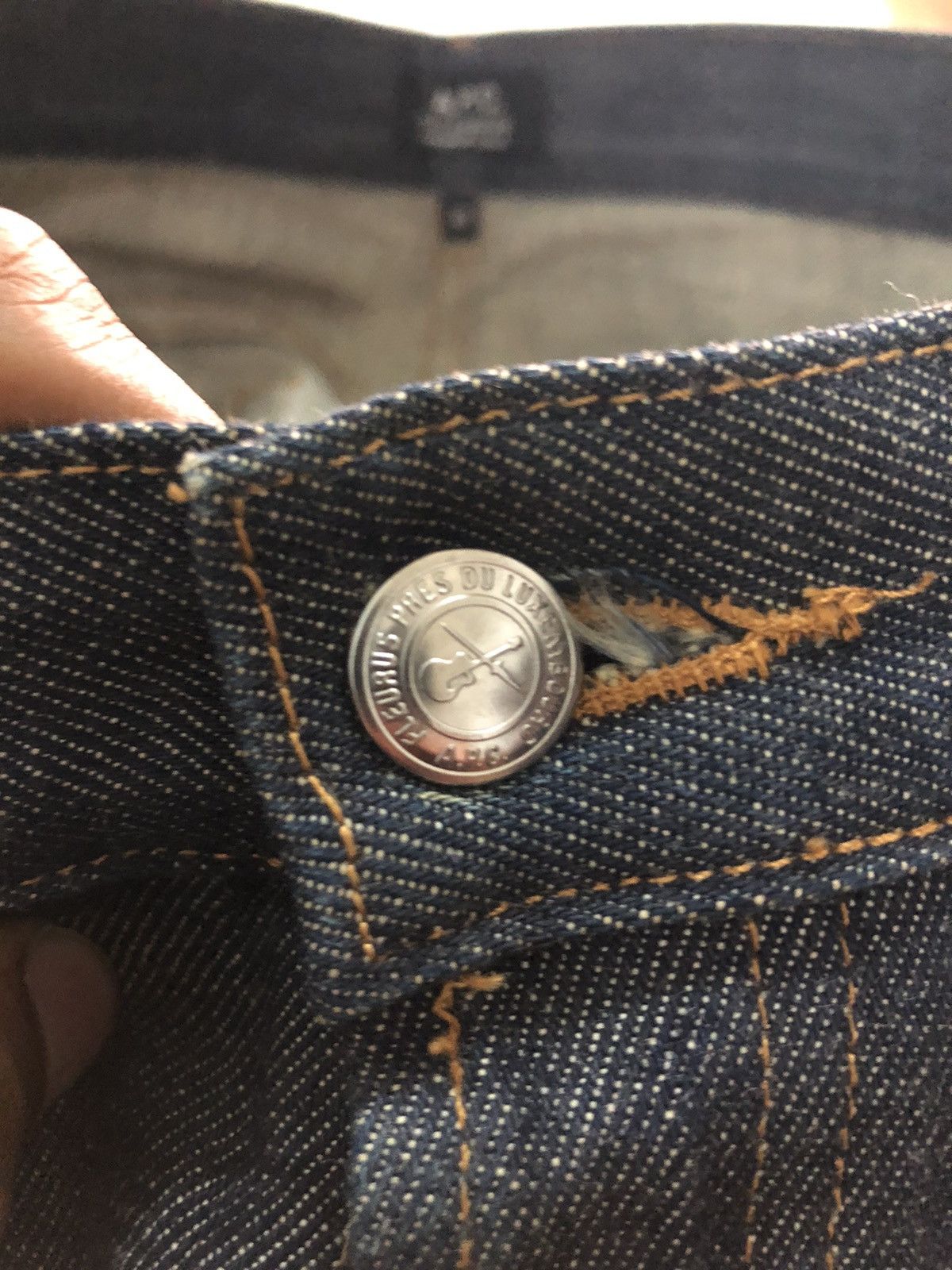 A.P.C. × Designer A.P.C Selvedge denim dark blue Size US 33 - 3 Thumbnail