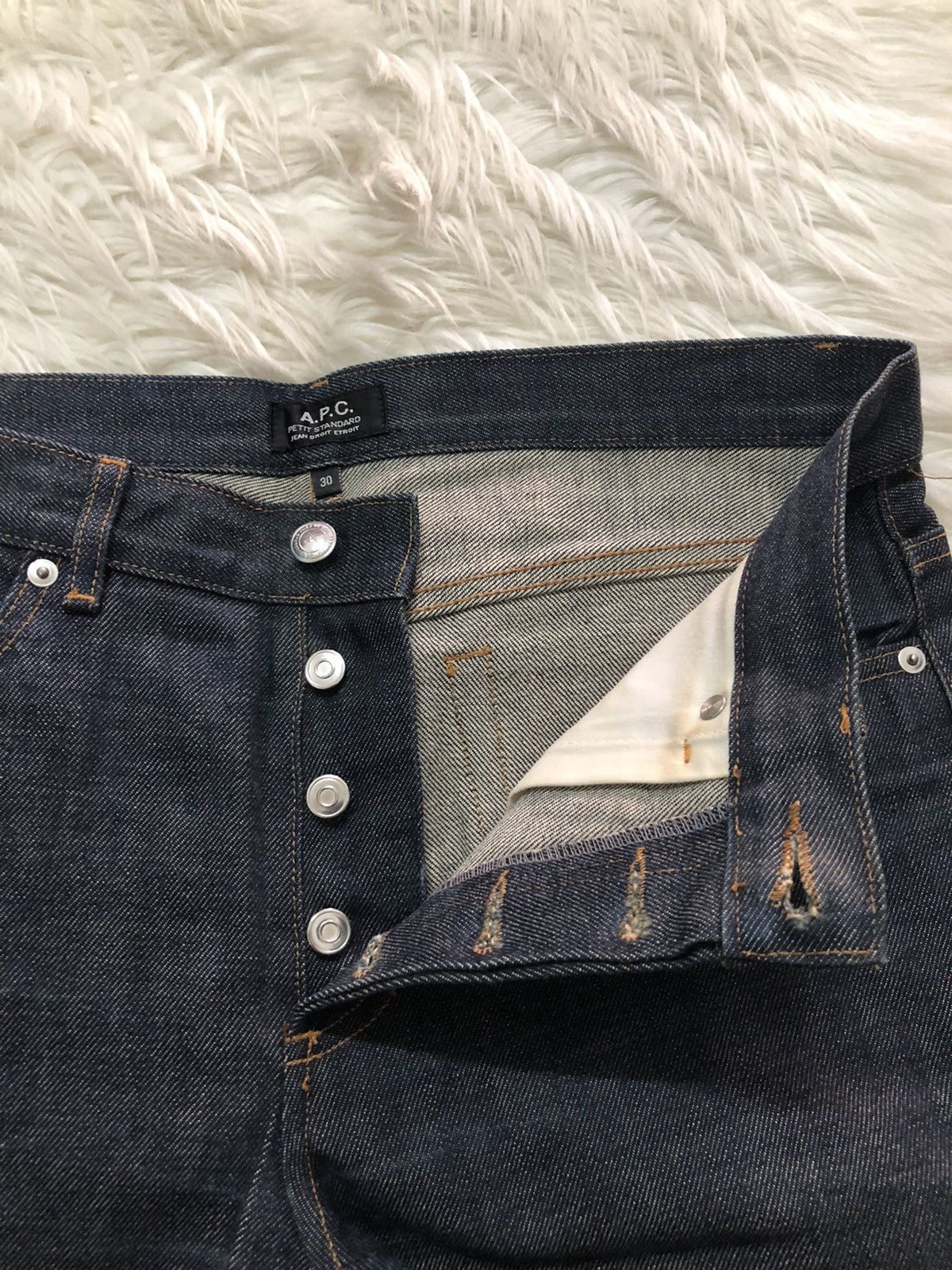 A.P.C. × Designer A.P.C Selvedge denim dark blue Size US 33 - 4 Thumbnail