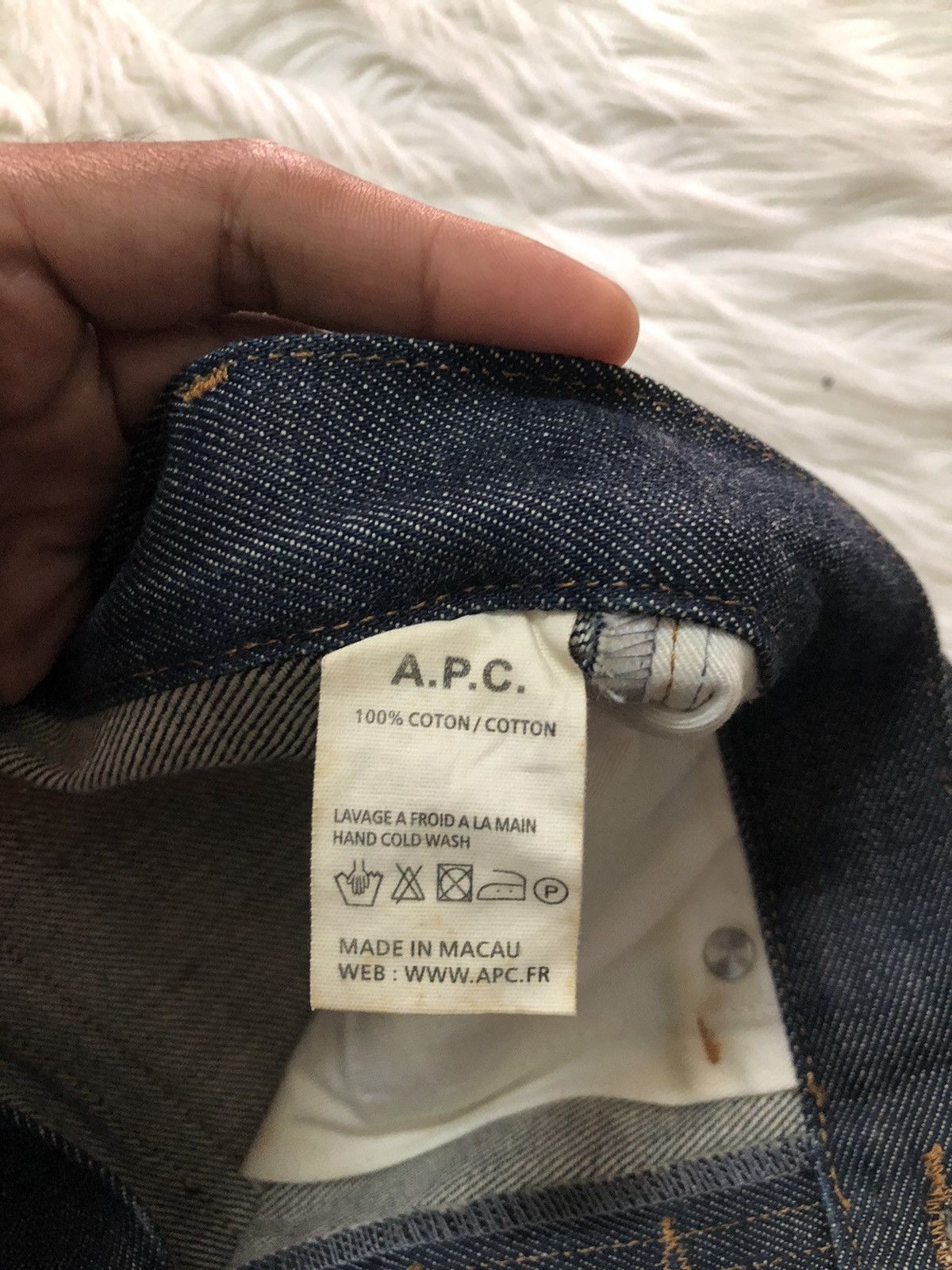 A.P.C. × Designer A.P.C Selvedge denim dark blue Size US 33 - 6 Thumbnail