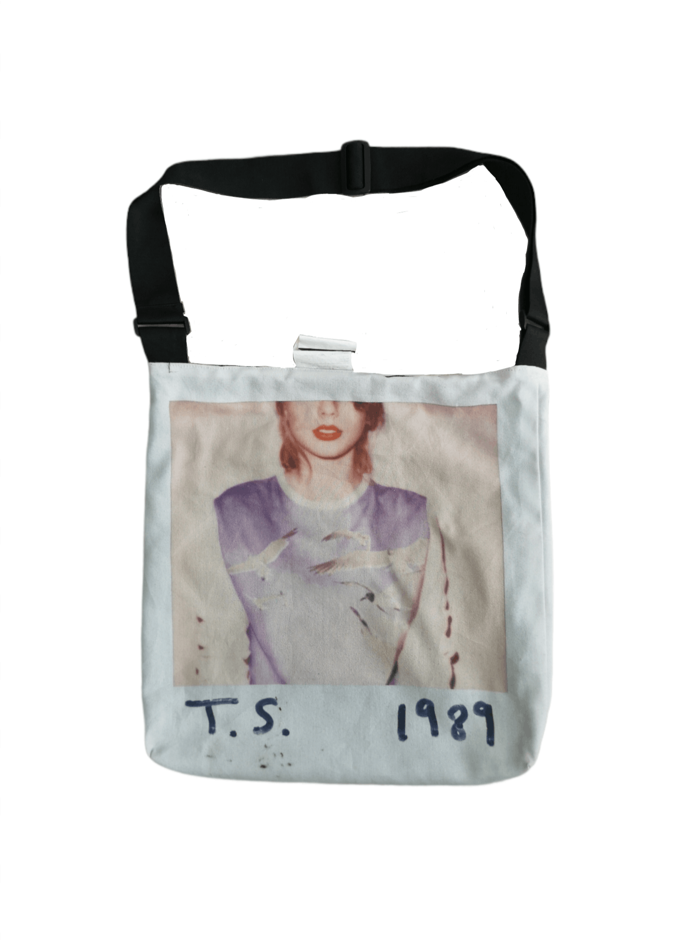 image of Art x Good Music Merchandise Taylor Swift 1989 Album Cover Shoulder /tote Bag in Cream, Men's