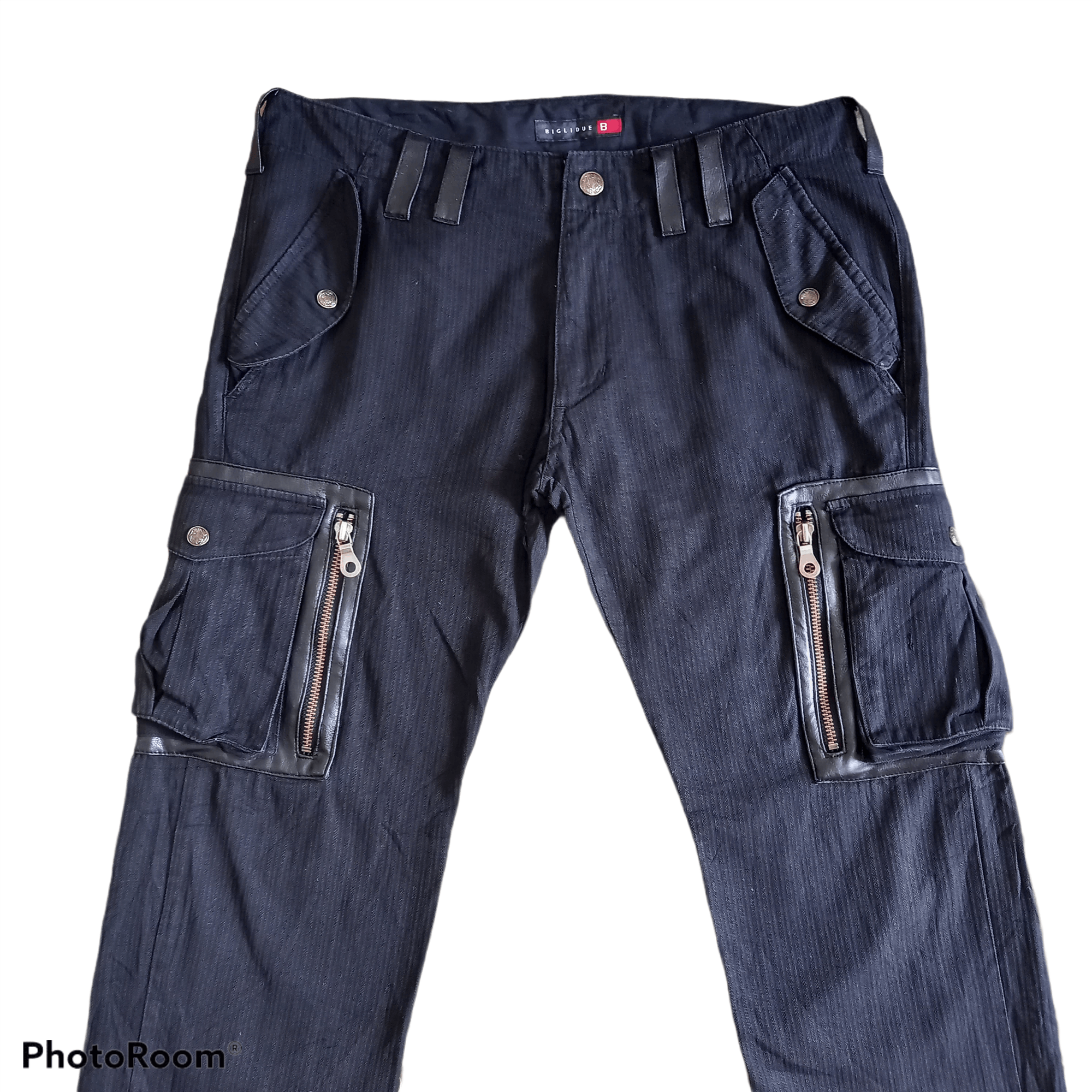Japanese Brand BIGLIDUE - Cargo Pants 8 Multi pocket Tactical Pant Size US 33 - 3 Thumbnail