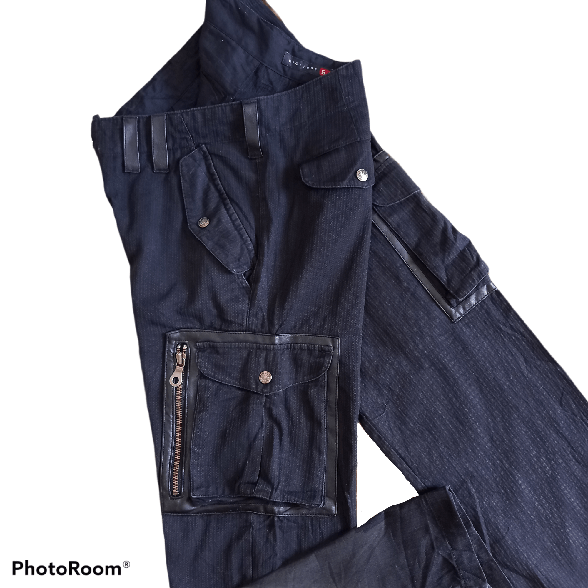 Japanese Brand BIGLIDUE - Cargo Pants 8 Multi pocket Tactical Pant Size US 33 - 14 Thumbnail