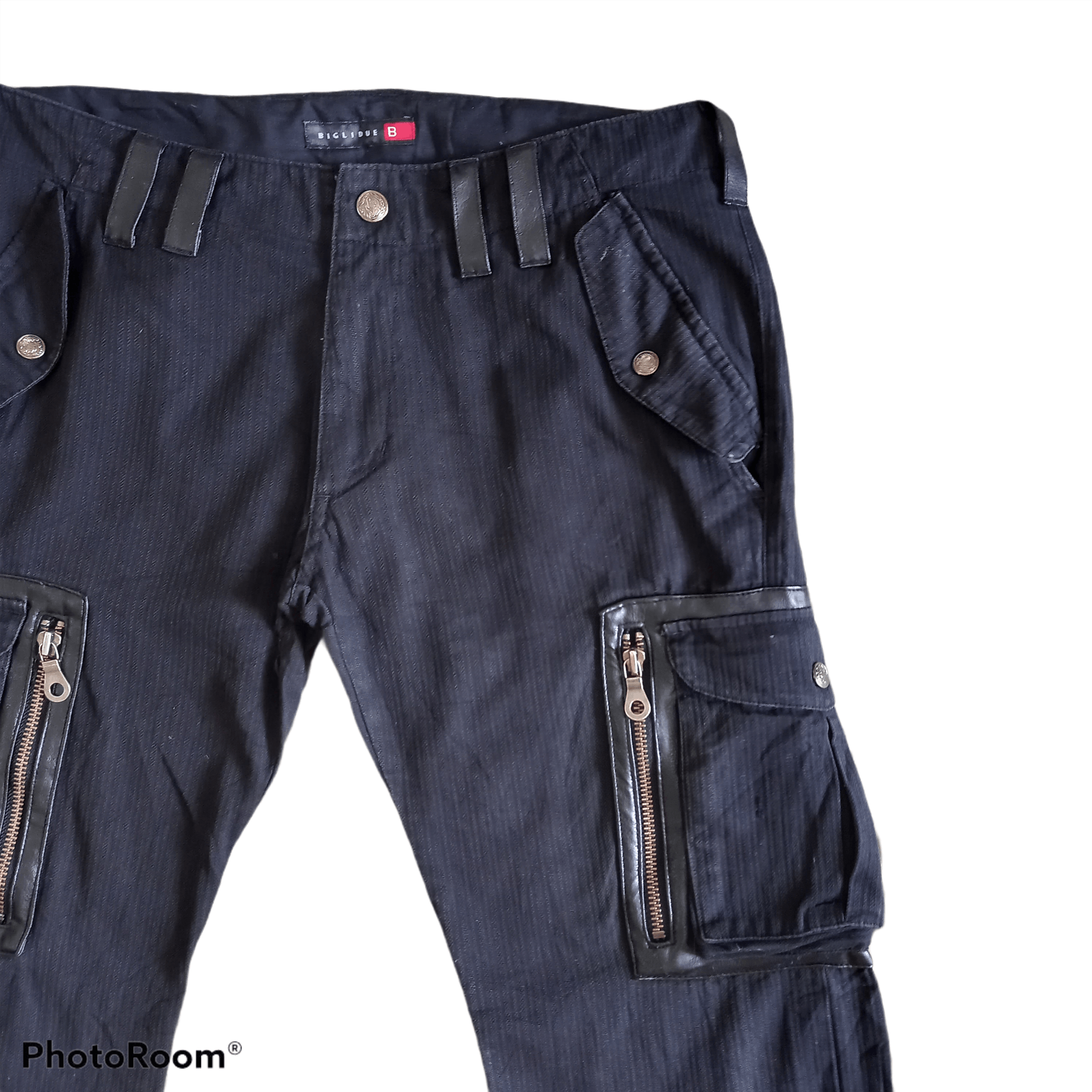 Japanese Brand BIGLIDUE - Cargo Pants 8 Multi pocket Tactical Pant Size US 33 - 4 Thumbnail