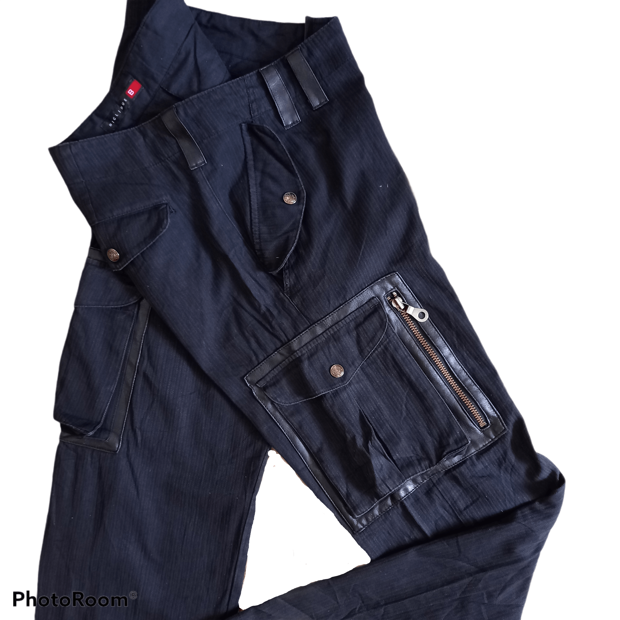 Japanese Brand BIGLIDUE - Cargo Pants 8 Multi pocket Tactical Pant Size US 33 - 16 Thumbnail
