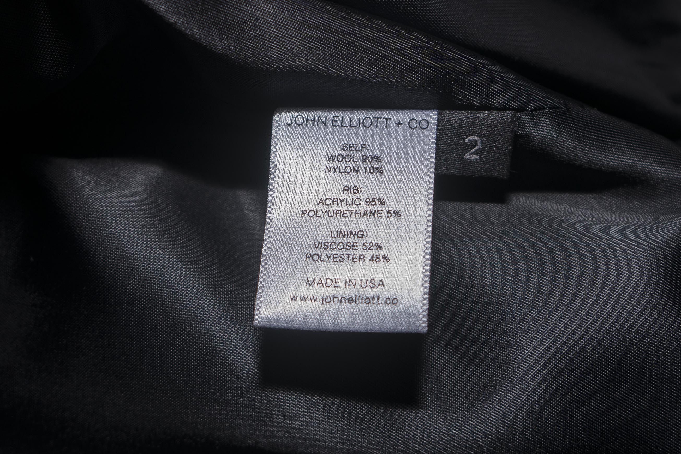 John Elliott Wool Varsity Bomber Jacket - Asphalt - Sz M Size US M / EU 48-50 / 2 - 16 Thumbnail
