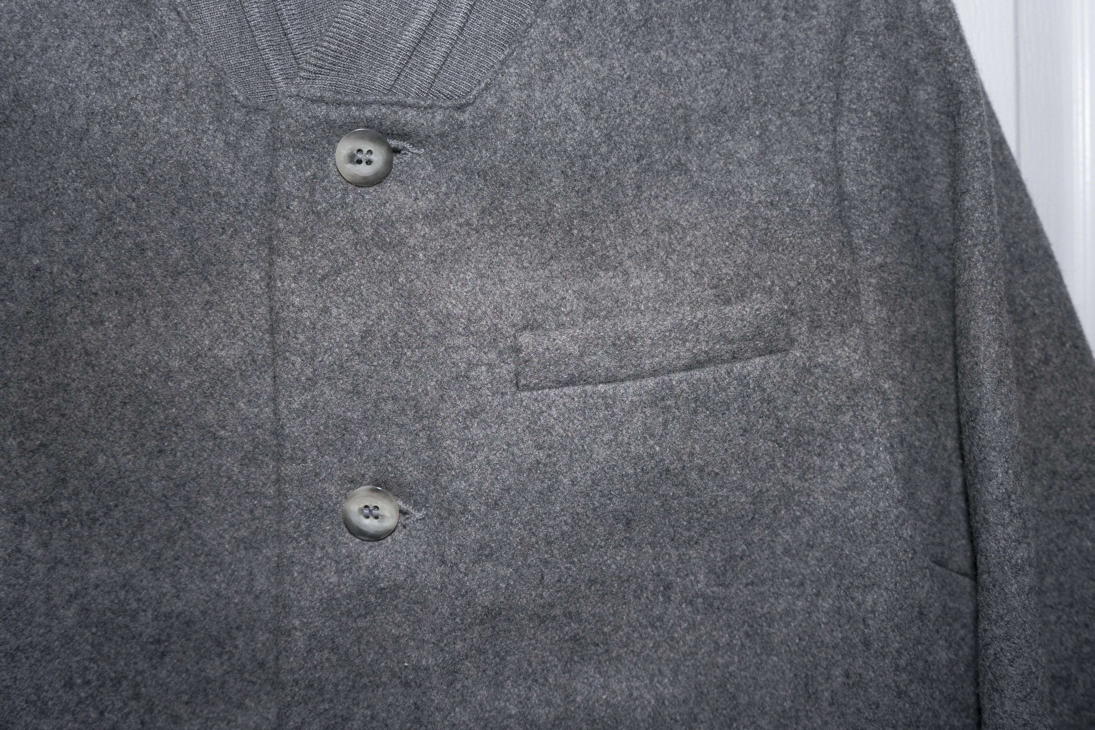 John Elliott Wool Varsity Bomber Jacket - Asphalt - Sz M Size US M / EU 48-50 / 2 - 8 Thumbnail