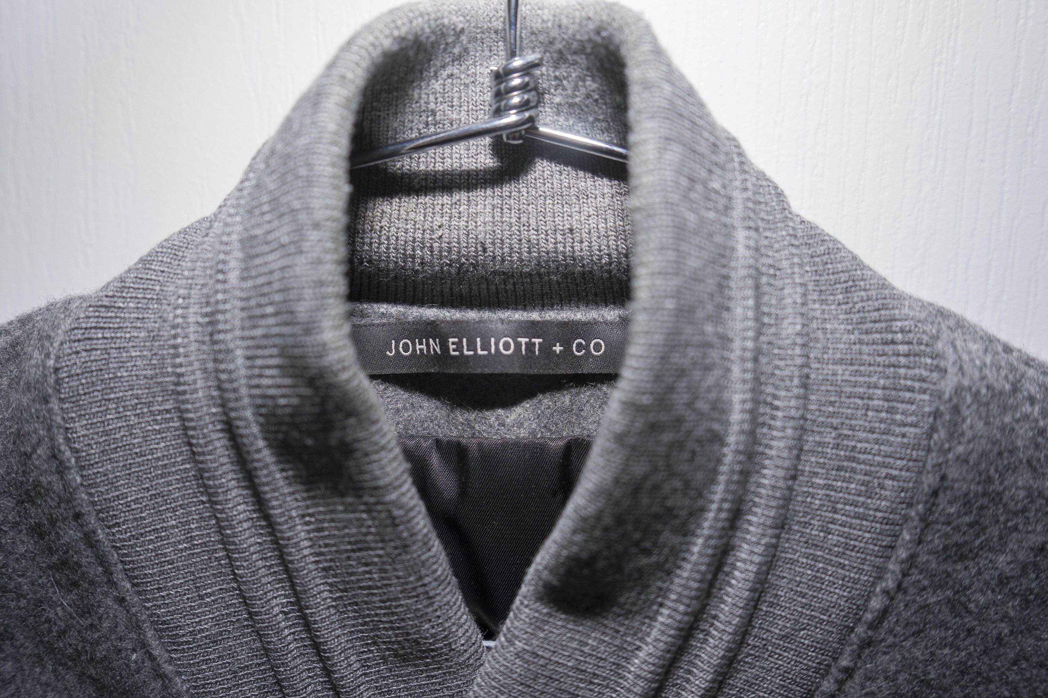 John Elliott Wool Varsity Bomber Jacket - Asphalt - Sz M Size US M / EU 48-50 / 2 - 7 Thumbnail