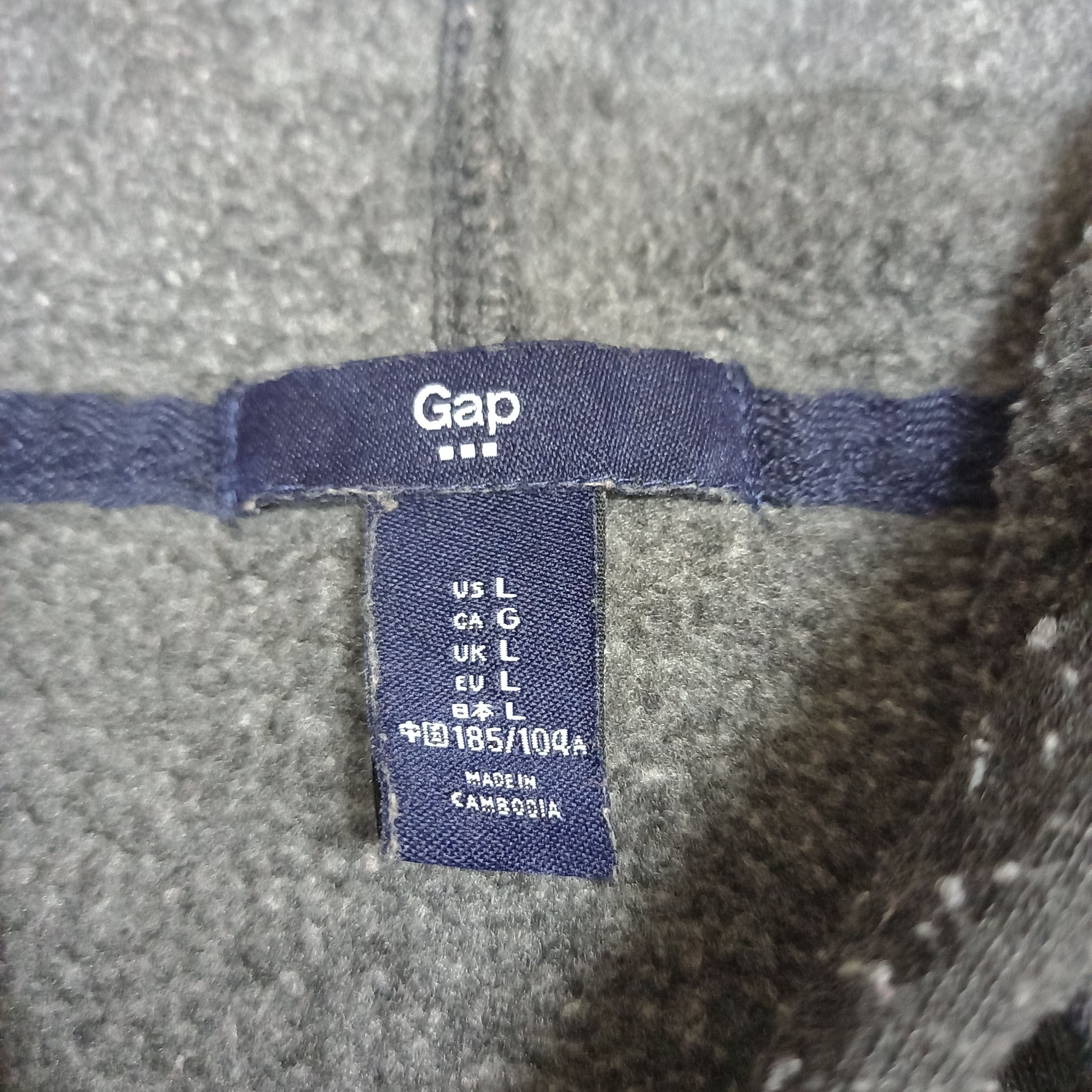 Gap GAP big logo zipper with hoodies Size US L / EU 52-54 / 3 - 7 Thumbnail