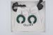 Celine CELINE PHOEBE PHILO CRYSTAL ENAMELED LARGE HOOP EARRINGS Size ONE SIZE - 2 Thumbnail