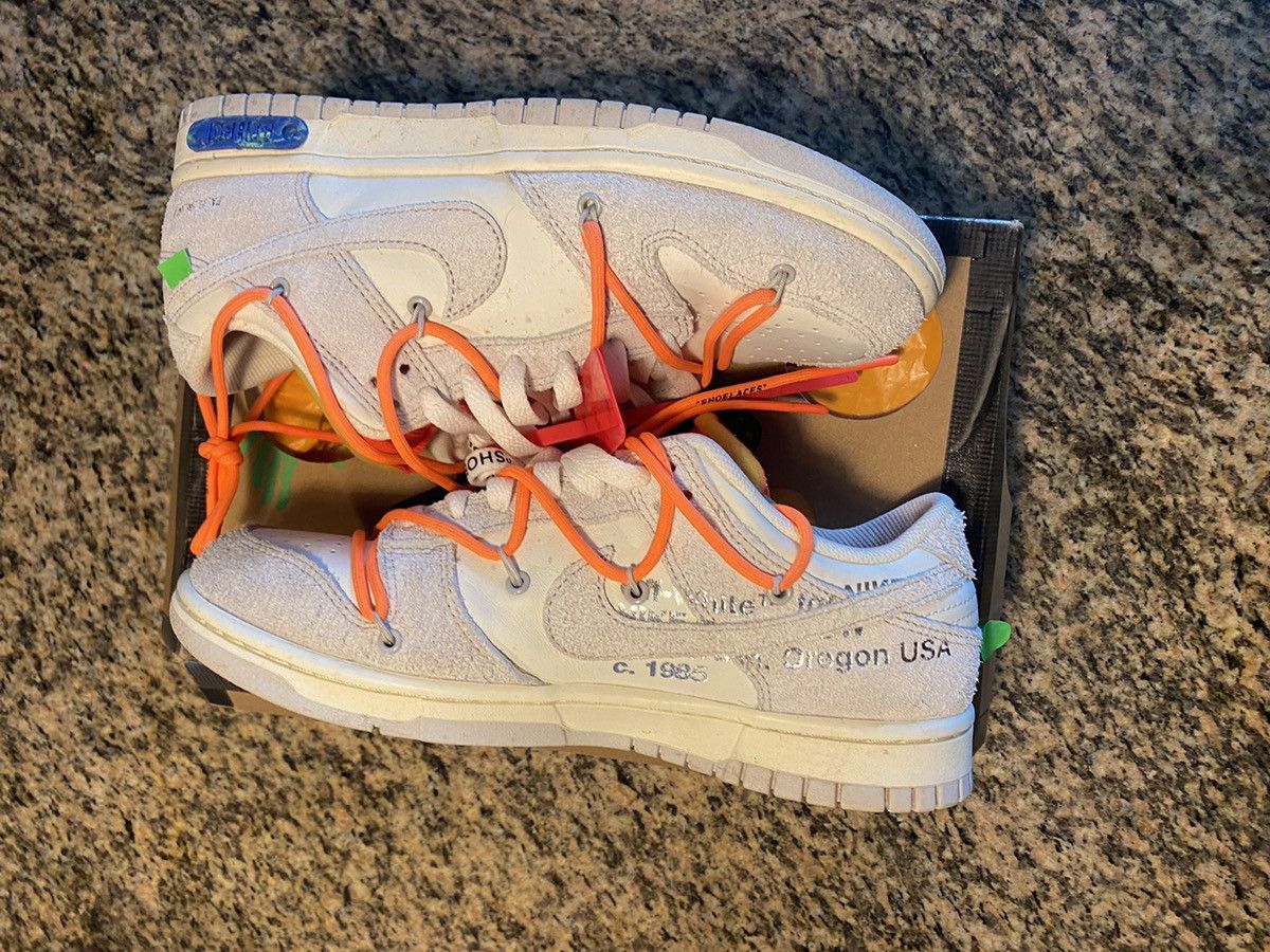 Nike × Off-White Nike Dunk Low Off-White Size US 8 / EU 41 - 3 Thumbnail