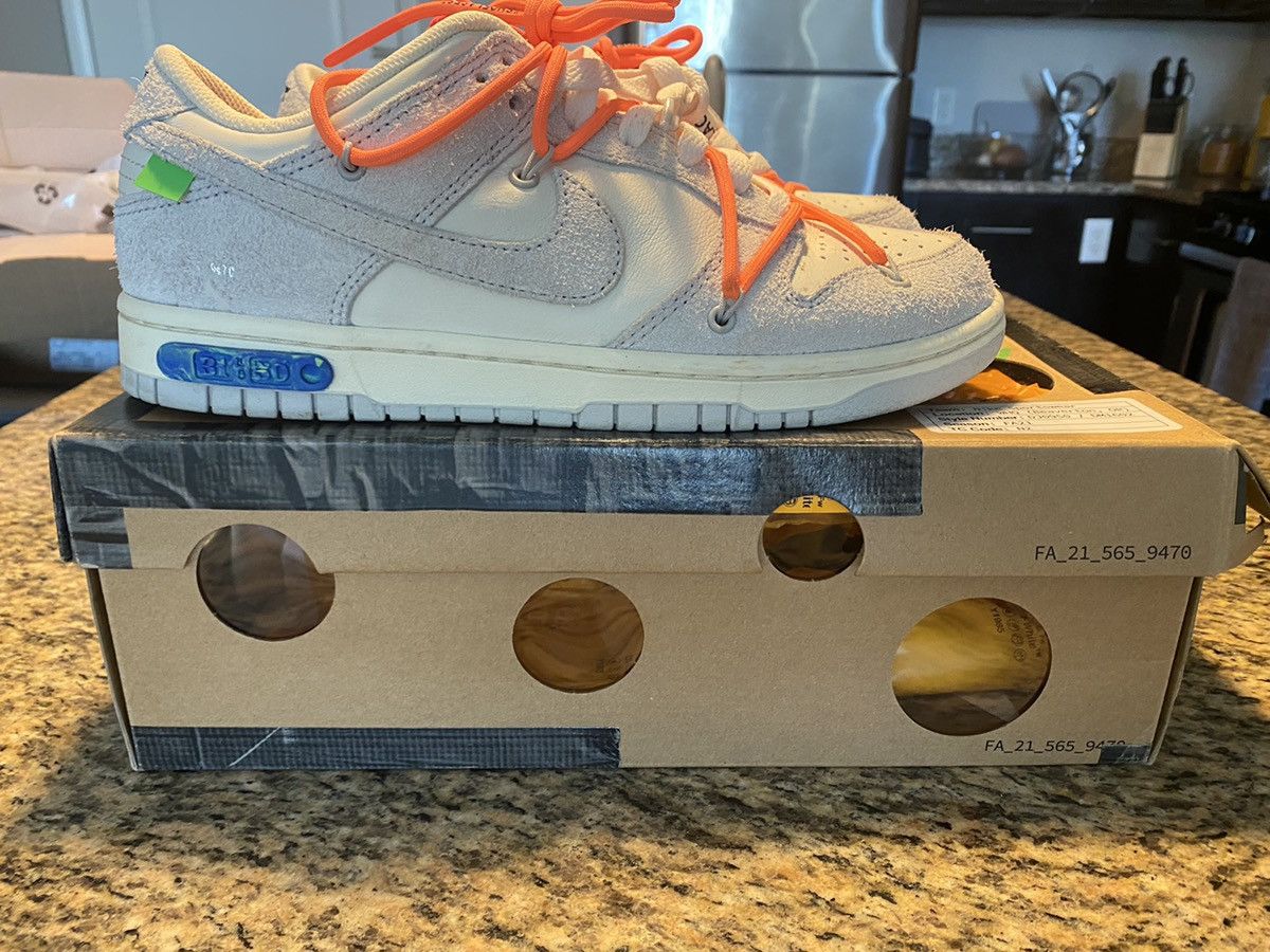 Nike × Off-White Nike Dunk Low Off-White Size US 8 / EU 41 - 8 Thumbnail