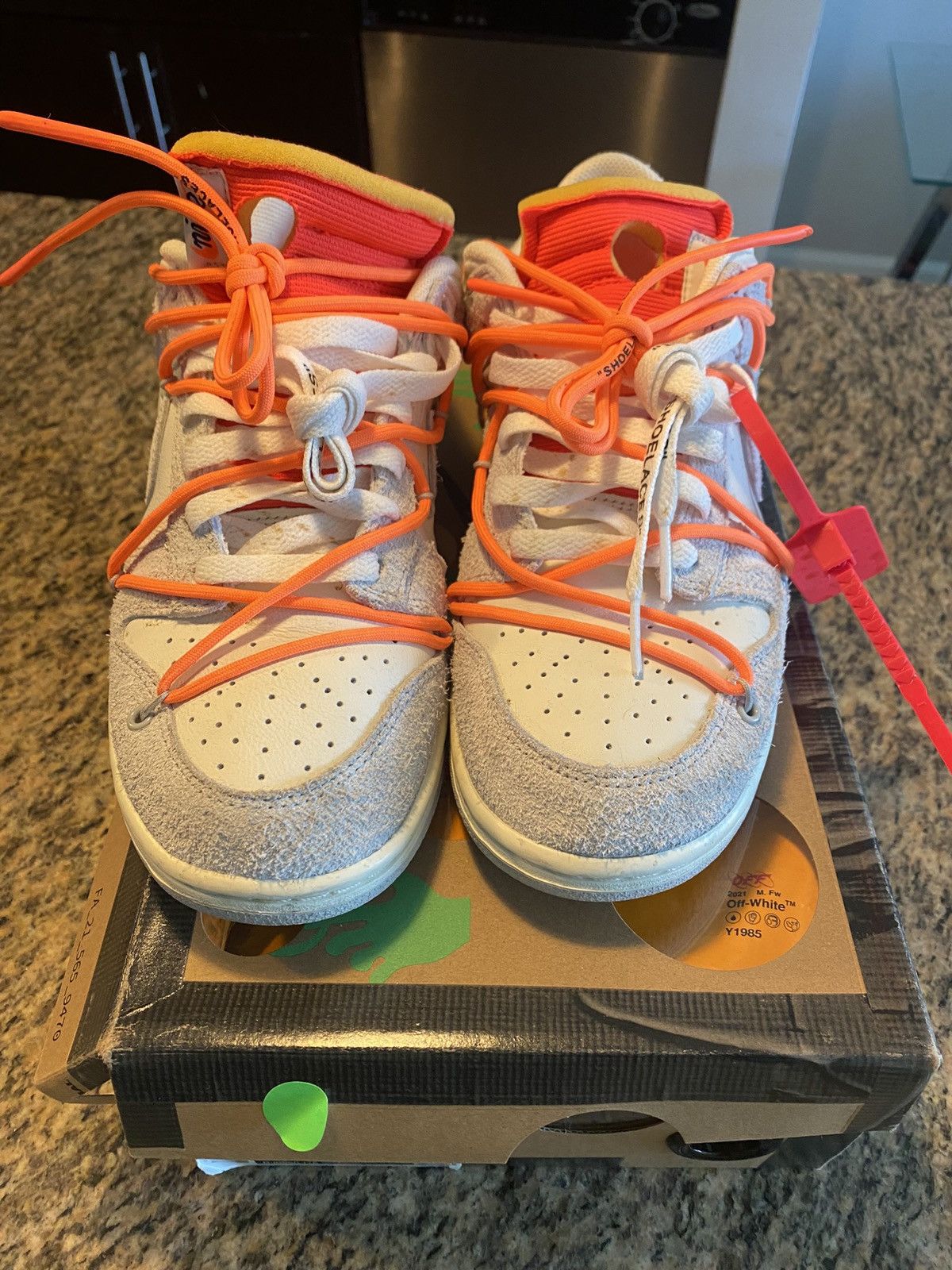 Nike × Off-White Nike Dunk Low Off-White Size US 8 / EU 41 - 1 Thumbnail