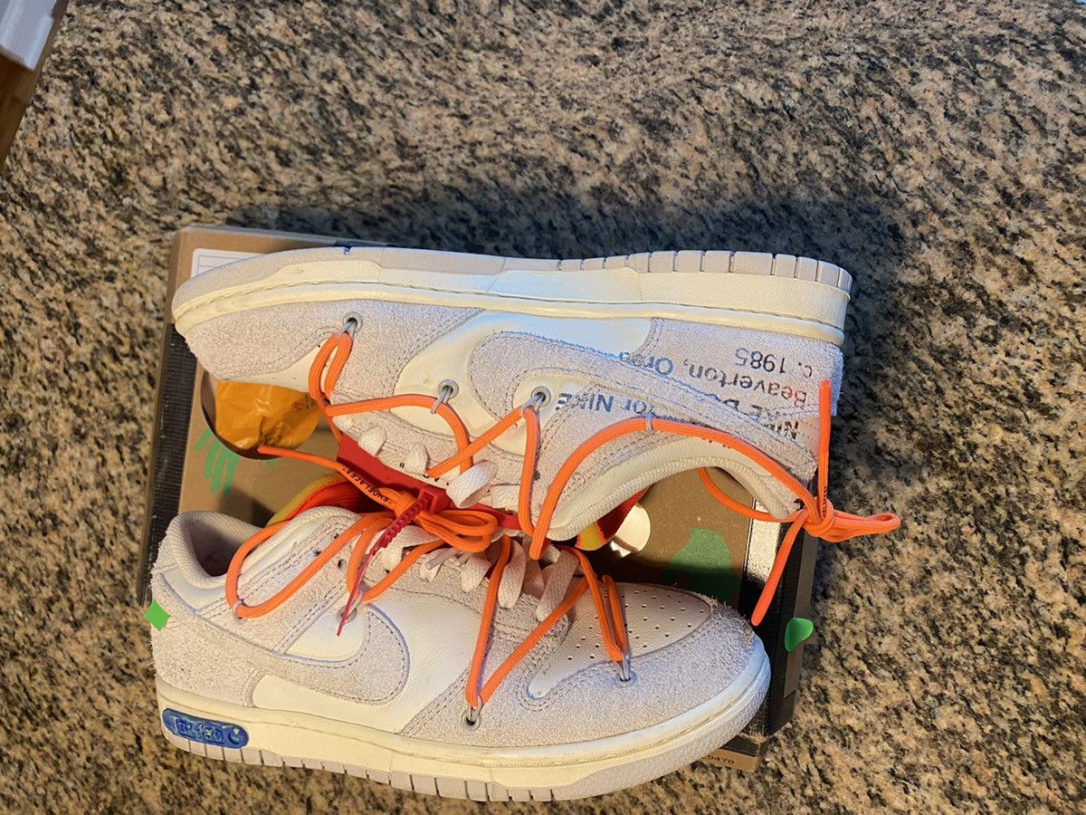 Nike × Off-White Nike Dunk Low Off-White Size US 8 / EU 41 - 4 Thumbnail