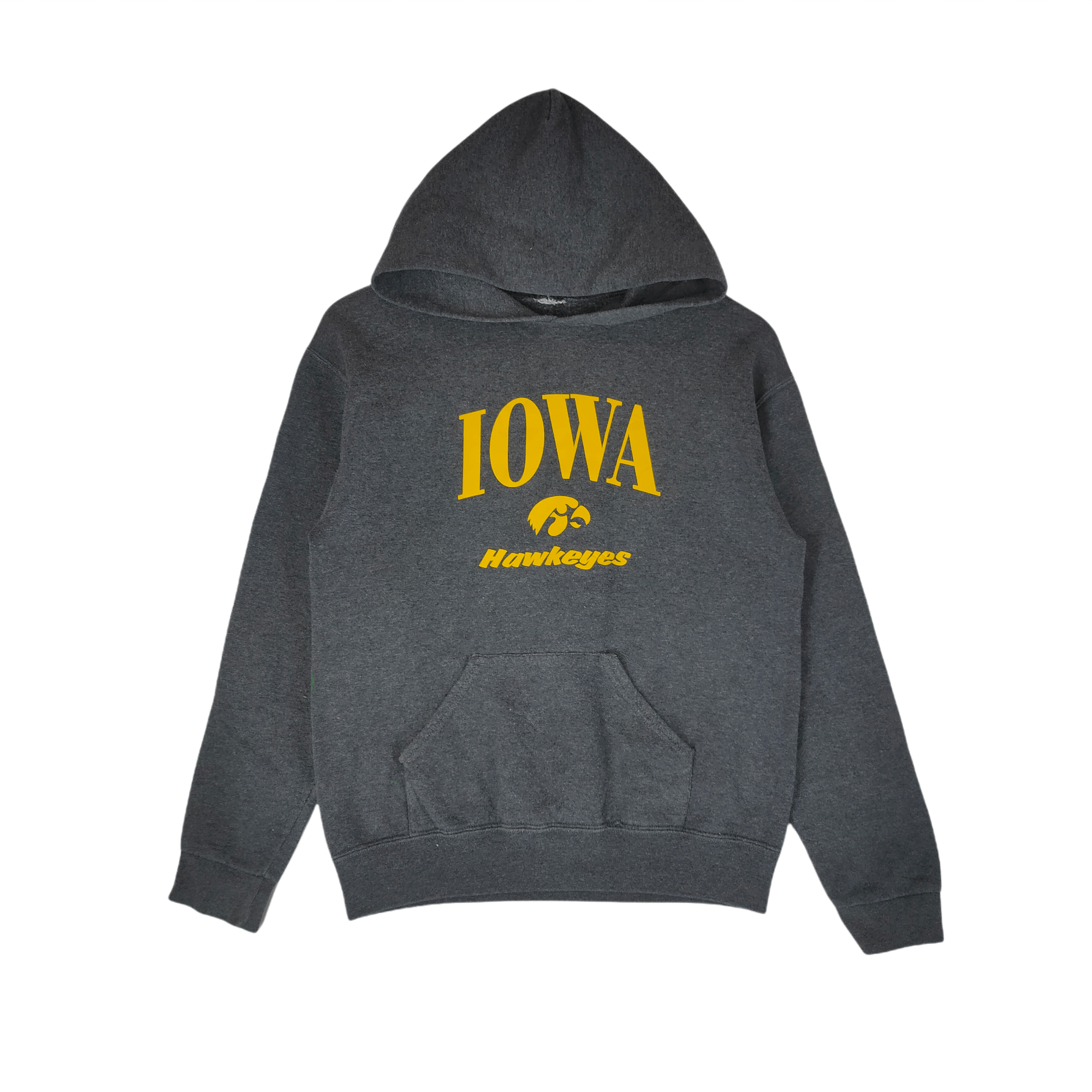 Japanese Brand × Vintage Vintage IOWA HAWKEYES Spellout Hoodie American Football Size US S / EU 44-46 / 1 - 1 Thumbnail