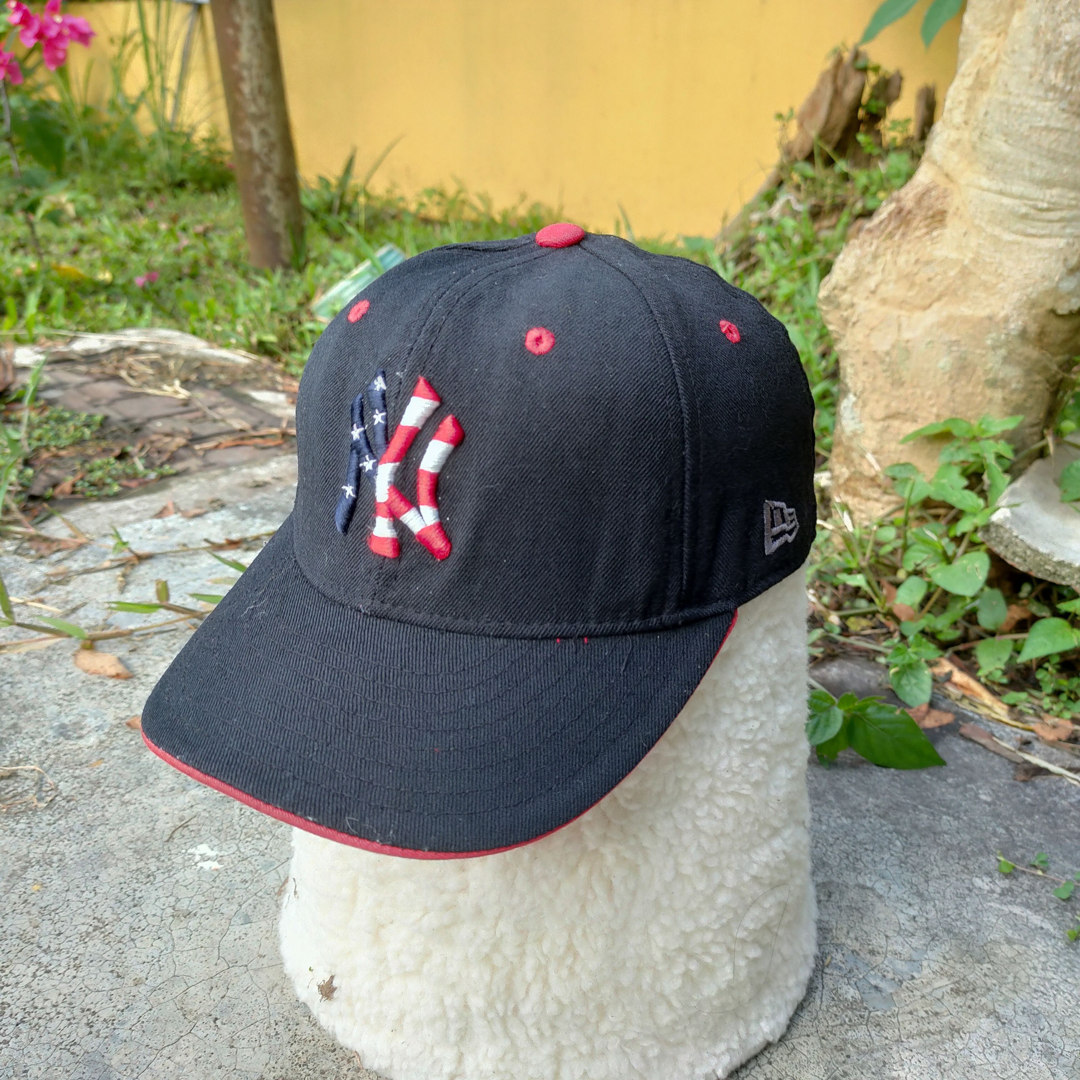 Vintage NY NEW ERA Embroidery Fitted Cap Size Wool