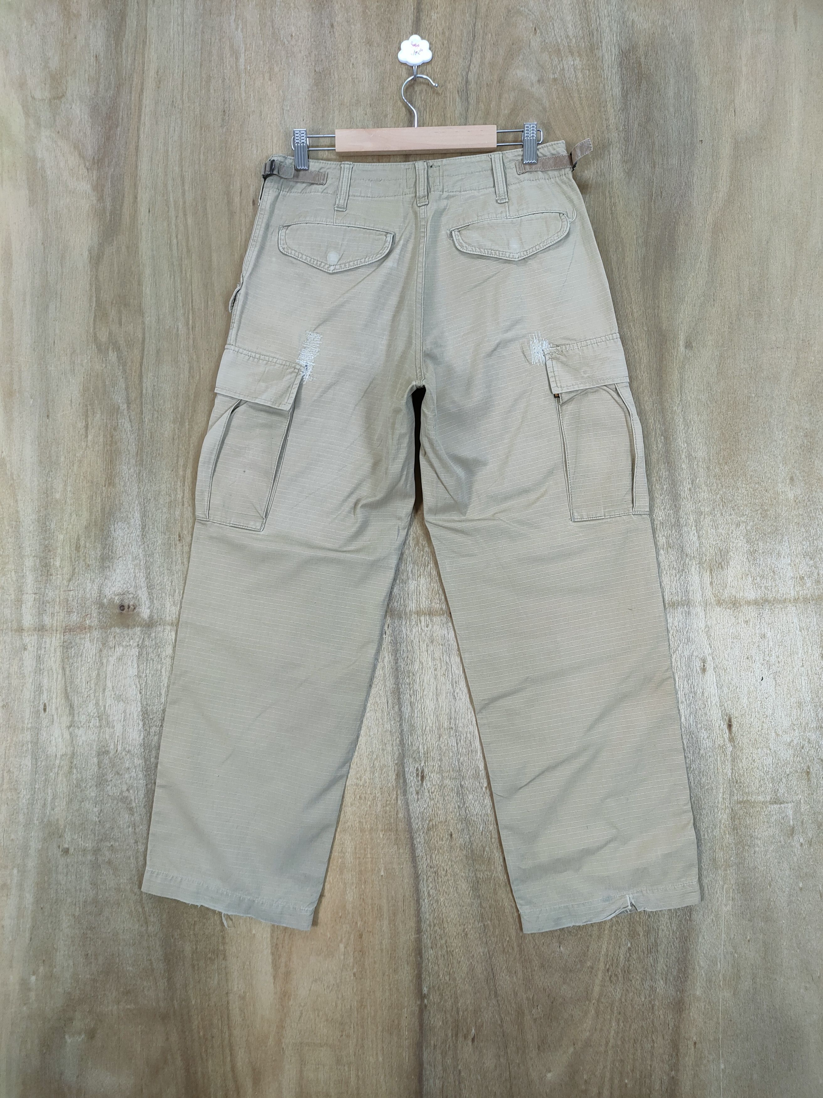 Alpha Industries VINTAGE ALPHA FADED BAGGY CARGO PANTS Size US 30 / EU 46 - 6 Thumbnail