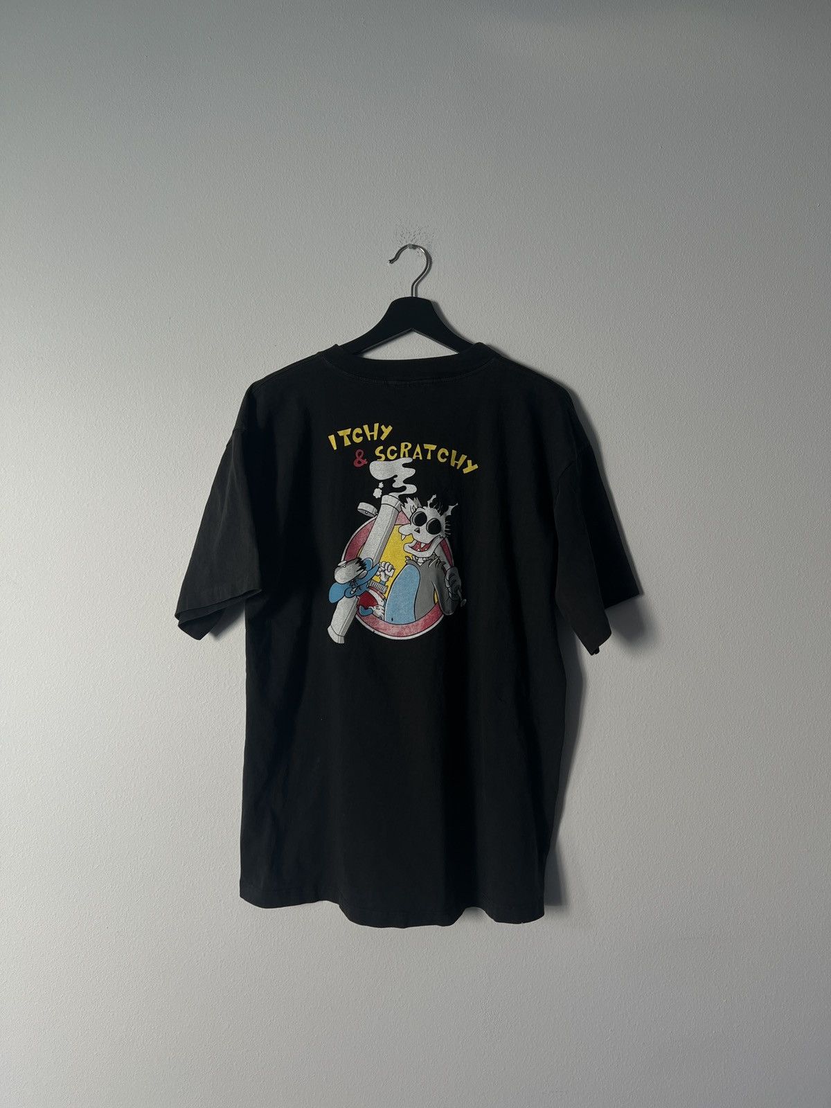 Vintage Itchy & Scratchy - Skeleton Tee (The Simpsons) Size US XL / EU 56 / 4 - 4 Thumbnail