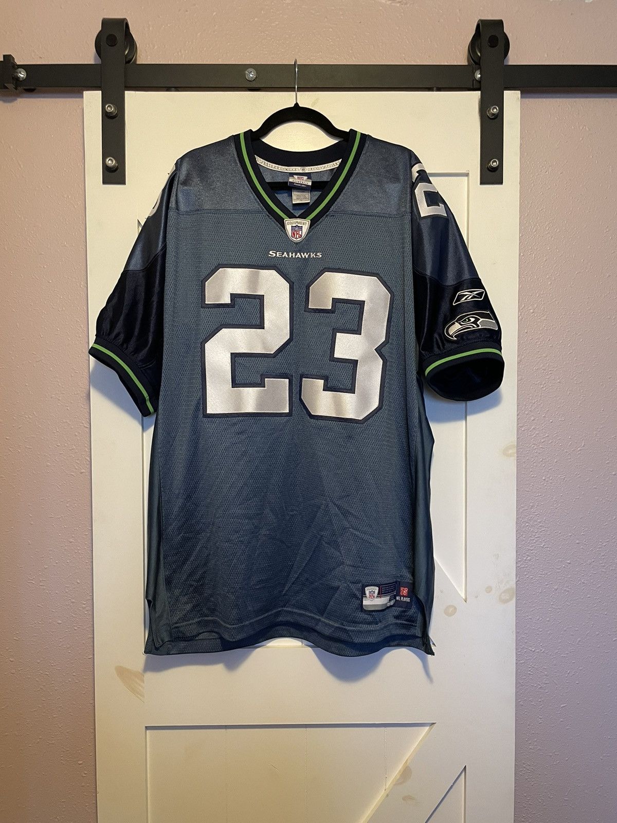 Reebok Y2K Seattle Seahawks Marcus Trufant NFL Jersey. Tagged As A 56. 3XL