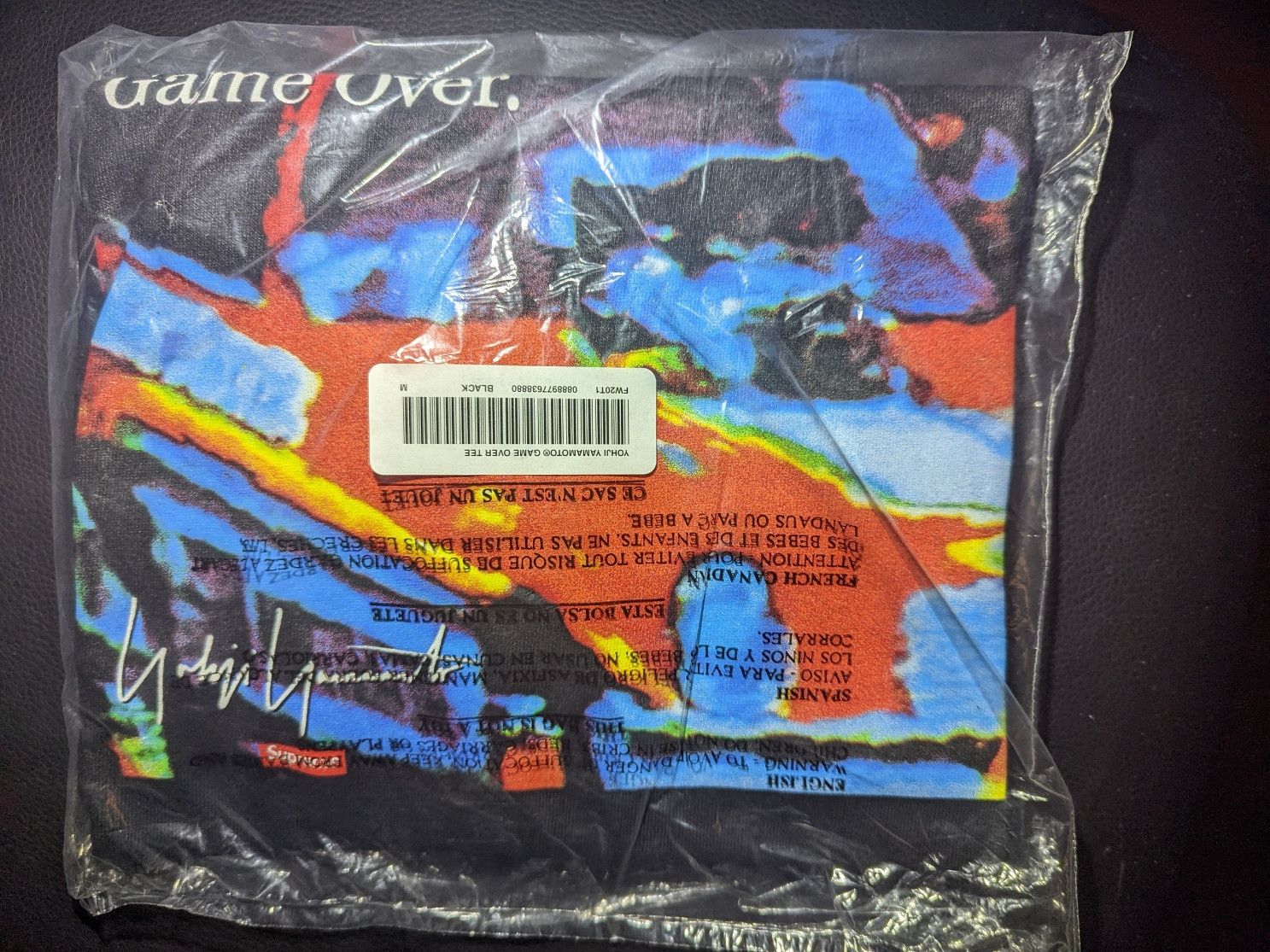 Supreme × Yohji Yamamoto Supreme Yohji Yamamoto Game Over Tee Size US M / EU 48-50 / 2 - 2 Thumbnail