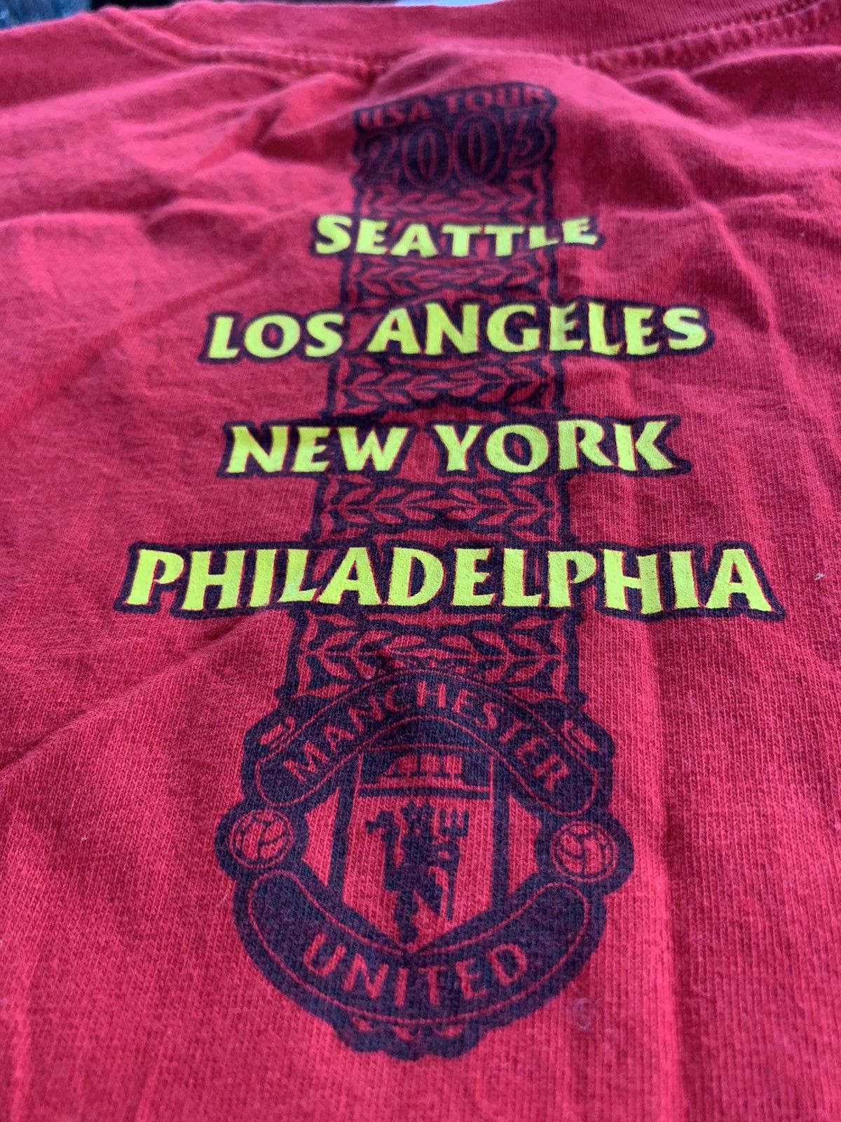 Vintage 2003 Manchester United T-shirt U.S.A. Tour Size US XL / EU 56 / 4 - 3 Thumbnail