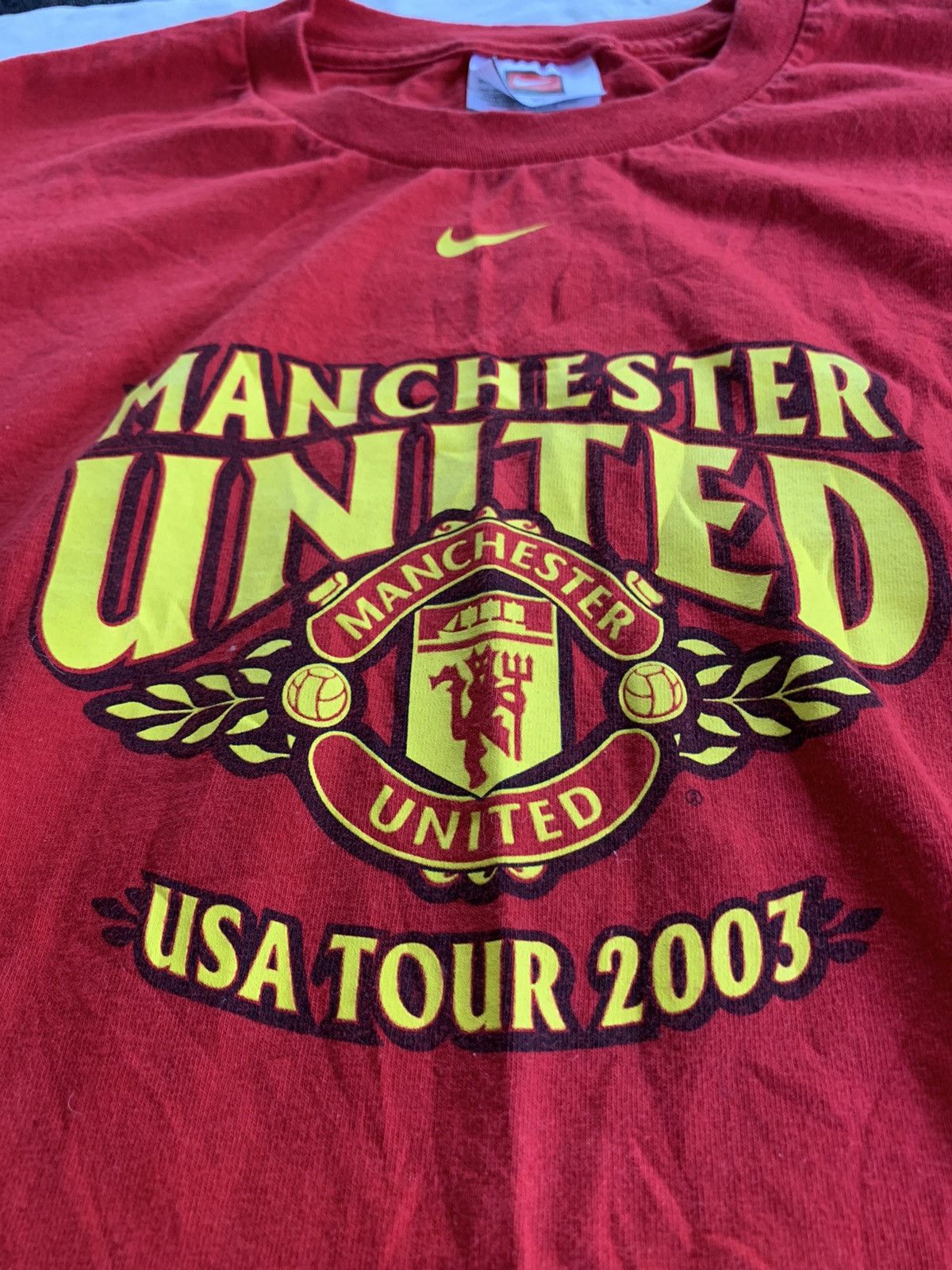Vintage 2003 Manchester United T-shirt U.S.A. Tour Size US XL / EU 56 / 4 - 1 Thumbnail